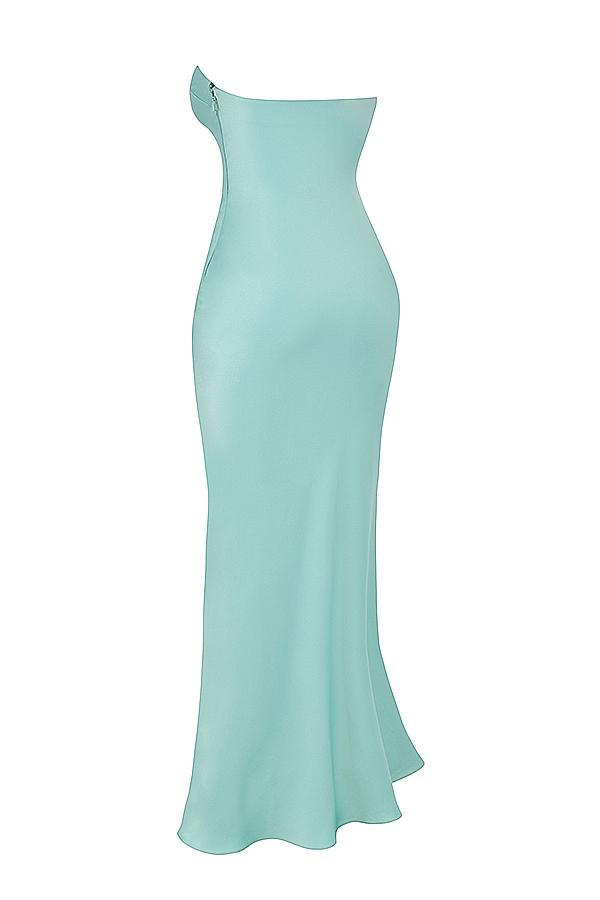 Alette  jade satin strapless maxi dress Product Image