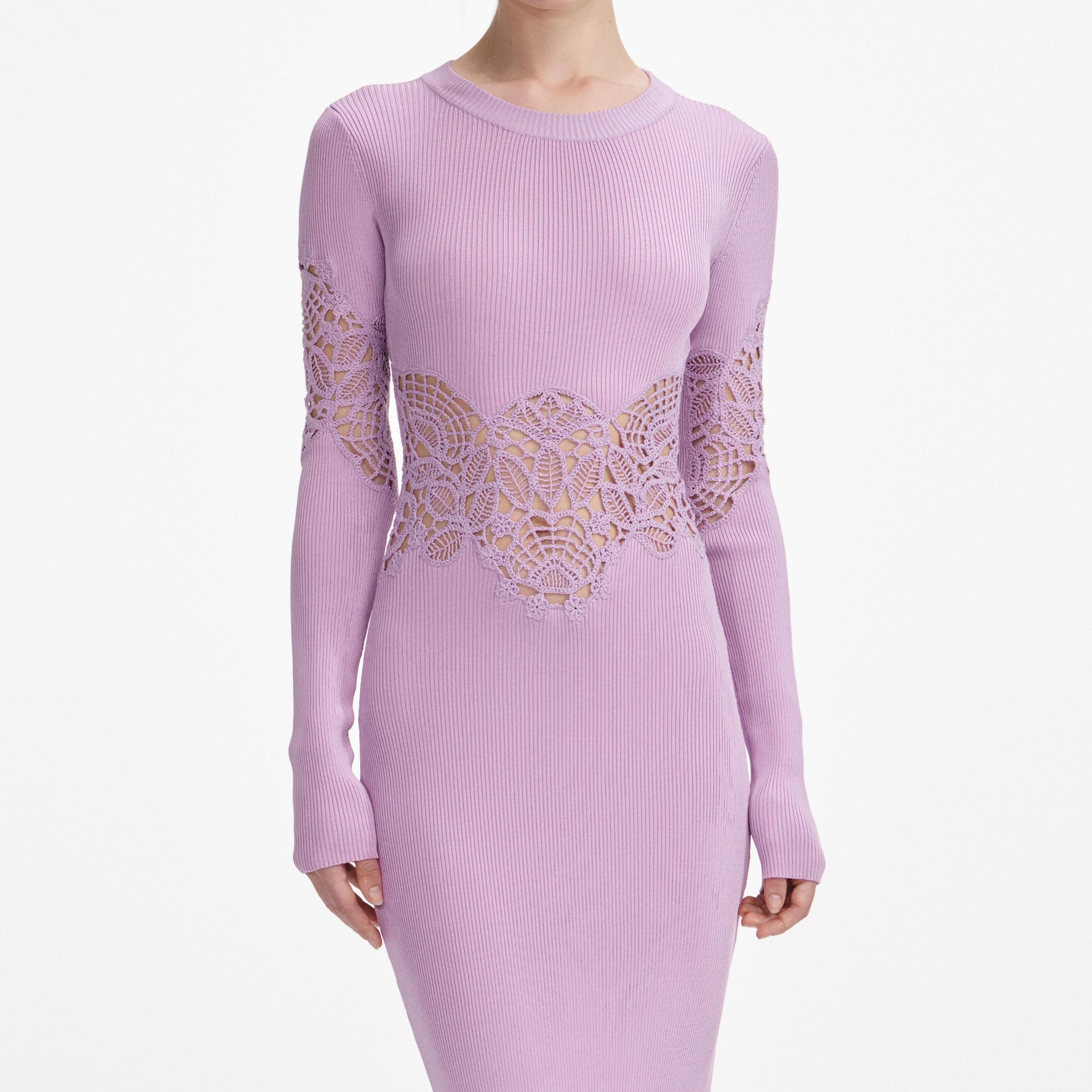 Pink Viscose Knit Cut Out Maxi Dress Product Image