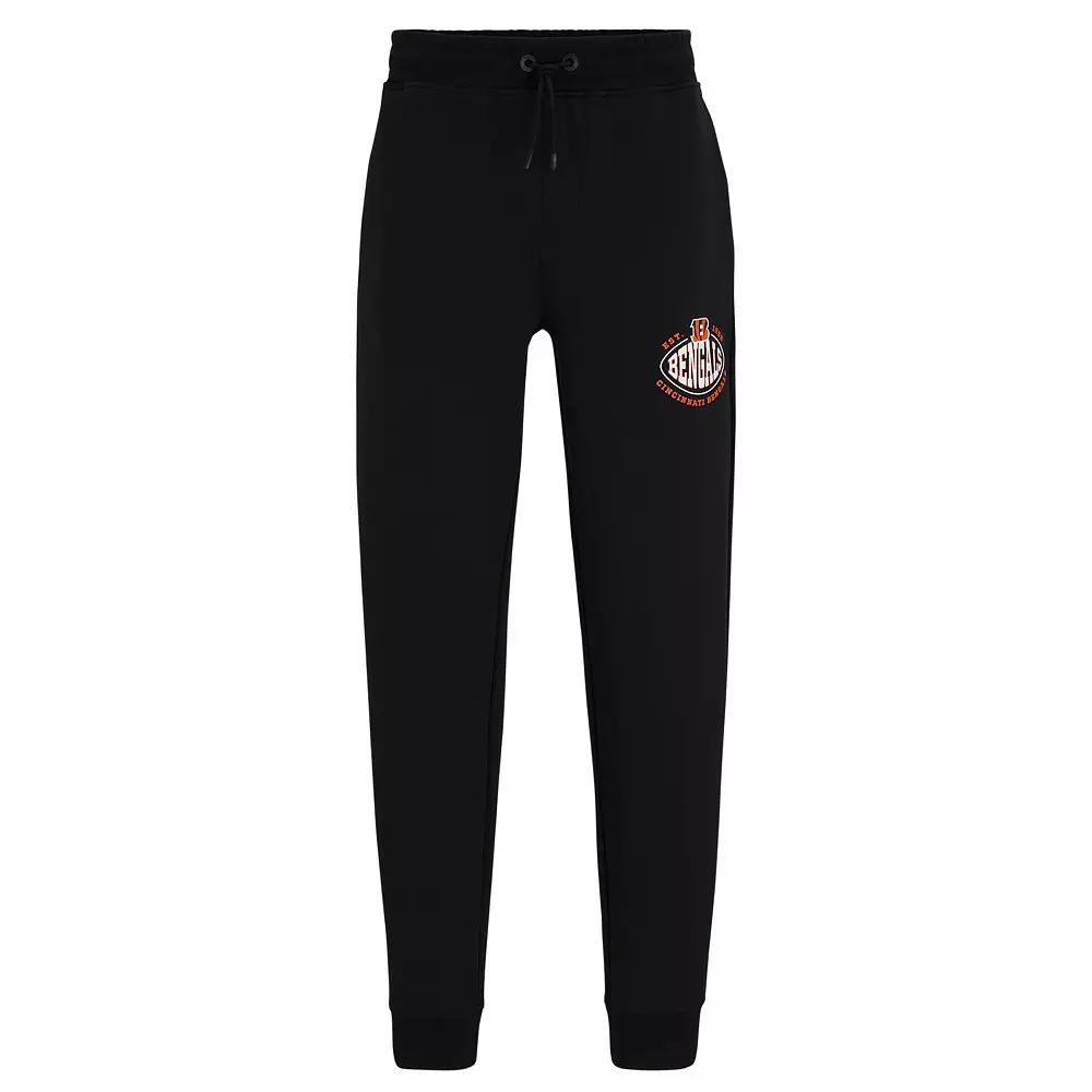 Men's BOSS X NFL Black Cincinnati Bengals Sack Tri-Blend Tracksuit Pants,  Product Image