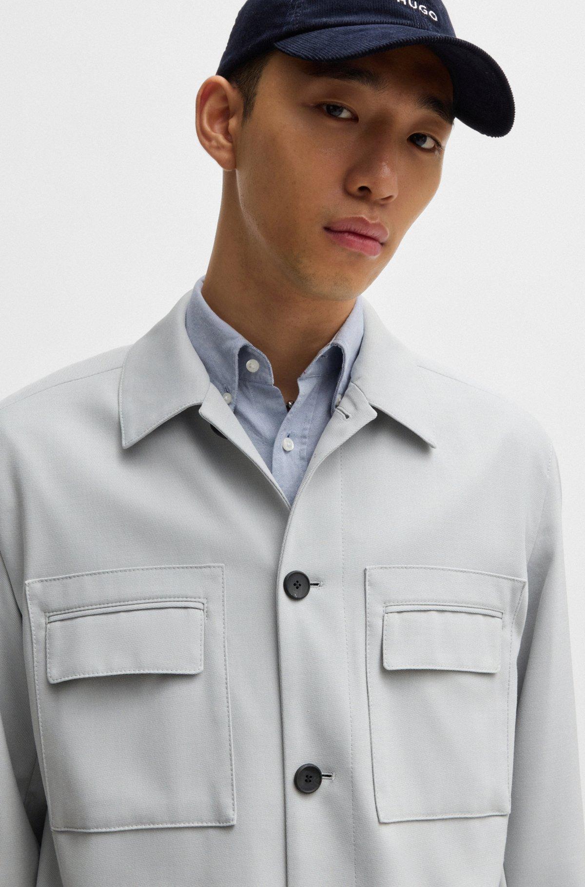 Modern-fit jacket in stretch twill Product Image