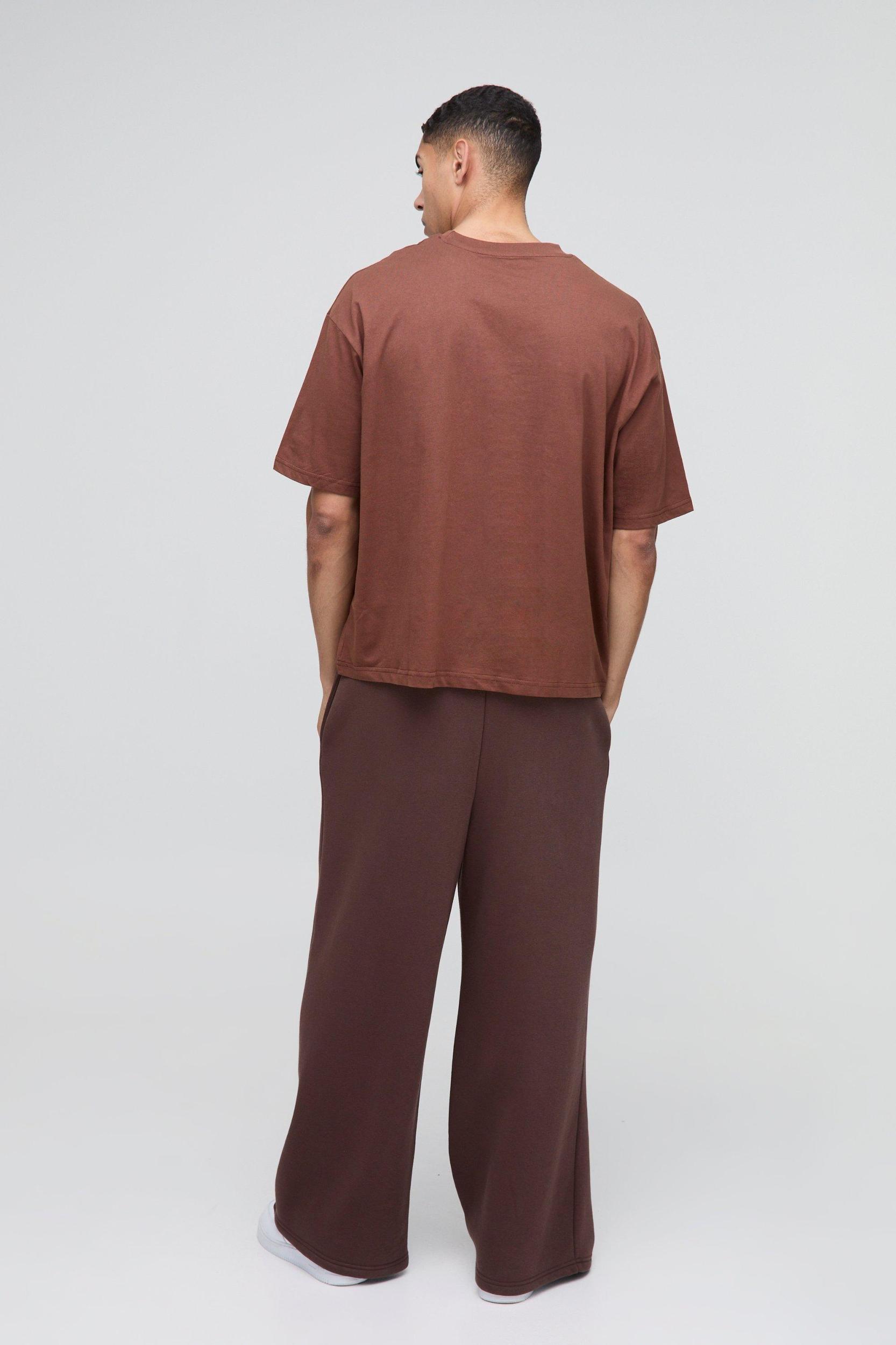 Oversized Boxy BM Signature Embroidered T-shirt | boohooMAN USA Product Image