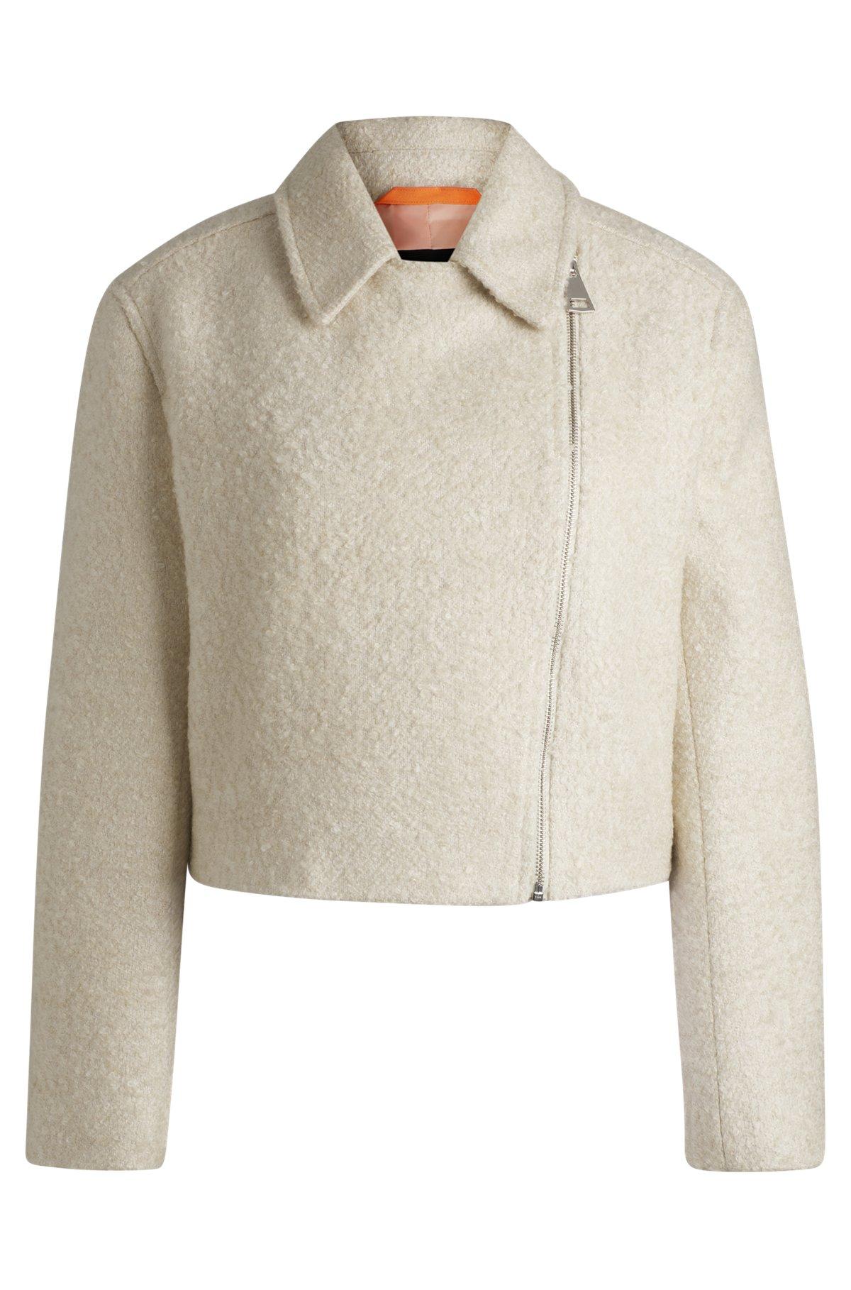 Zip-up jacket in bouclé fabric Product Image