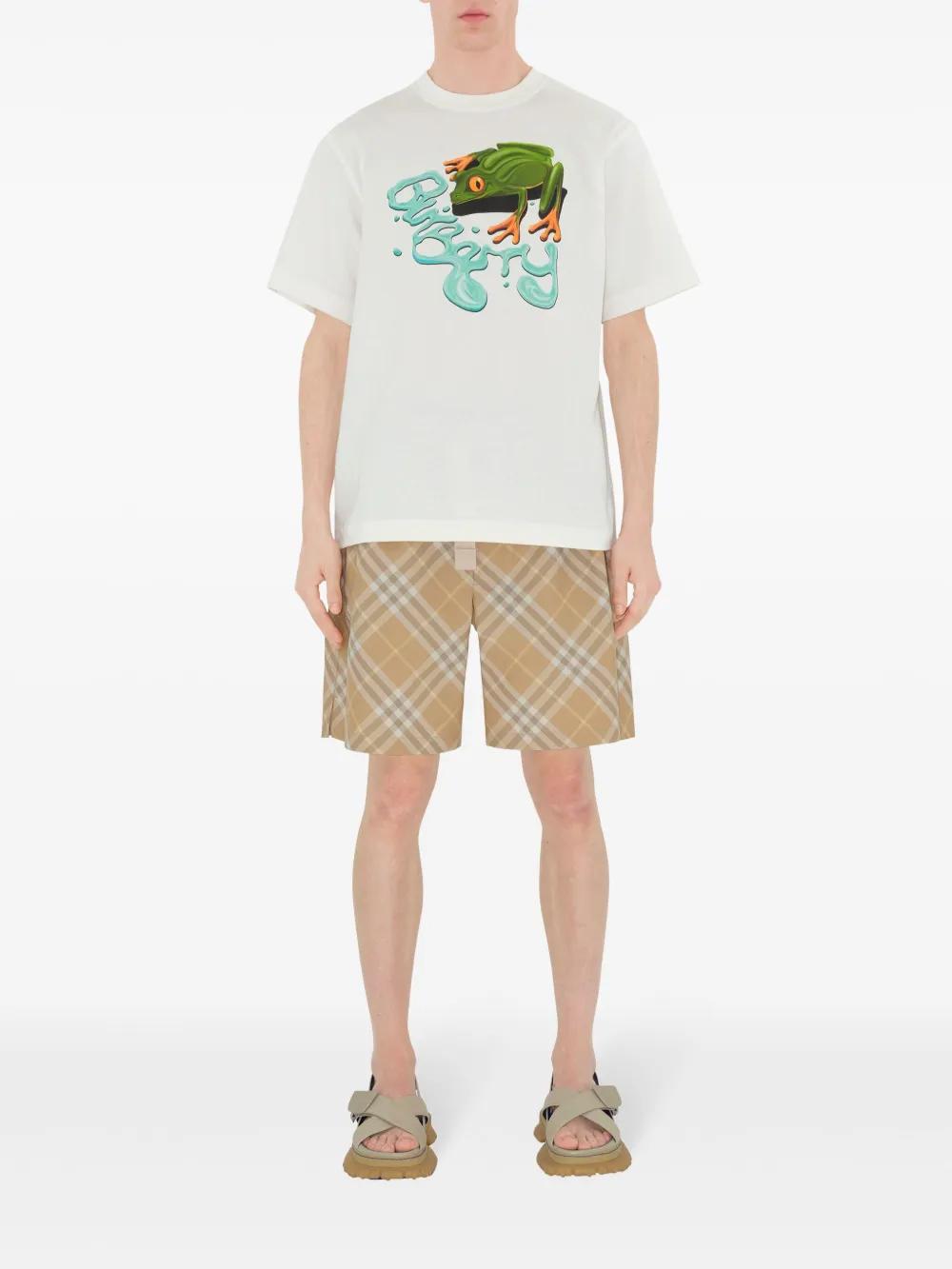 Frog crew-neck cotton T-shirt  Product Image