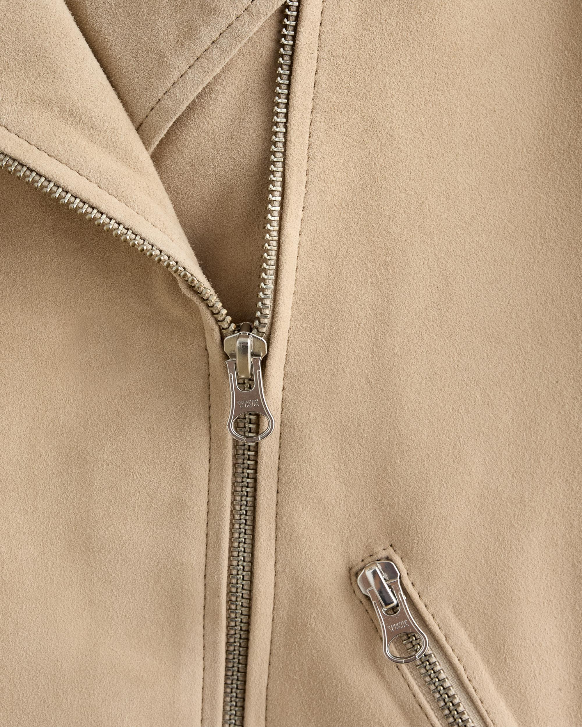 Quince | Women's 100% Suede Biker Jacket Size XS, Leather Product Image