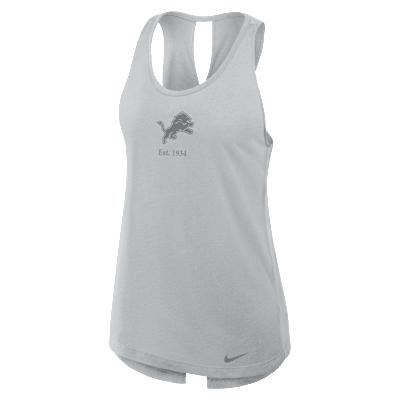 Detroit Lions Established Nike Womens Dri-FIT NFL Tank Top | 01D50AN9J-2JF Product Image