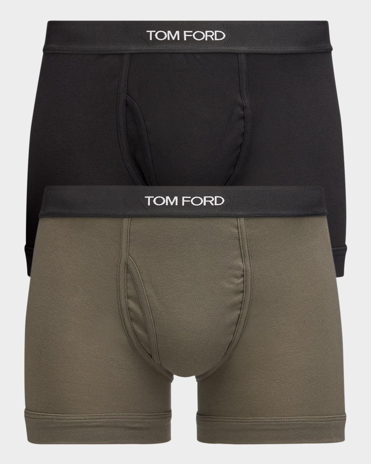 Mens 2-Pack Solid Jersey Boxer Briefs Product Image