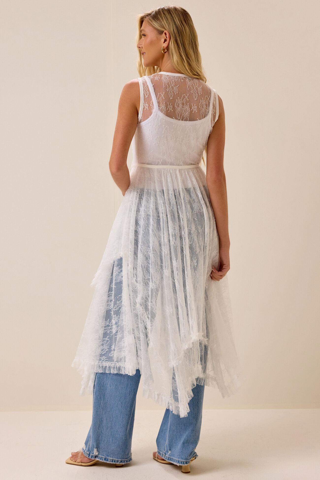Maddie Lace Ruffle Kimono Product Image