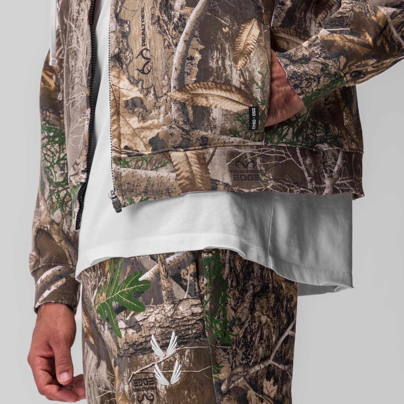 0843. Tech Essential™ Distressed Full Zip Hoodie - Realtree® Camo Product Image