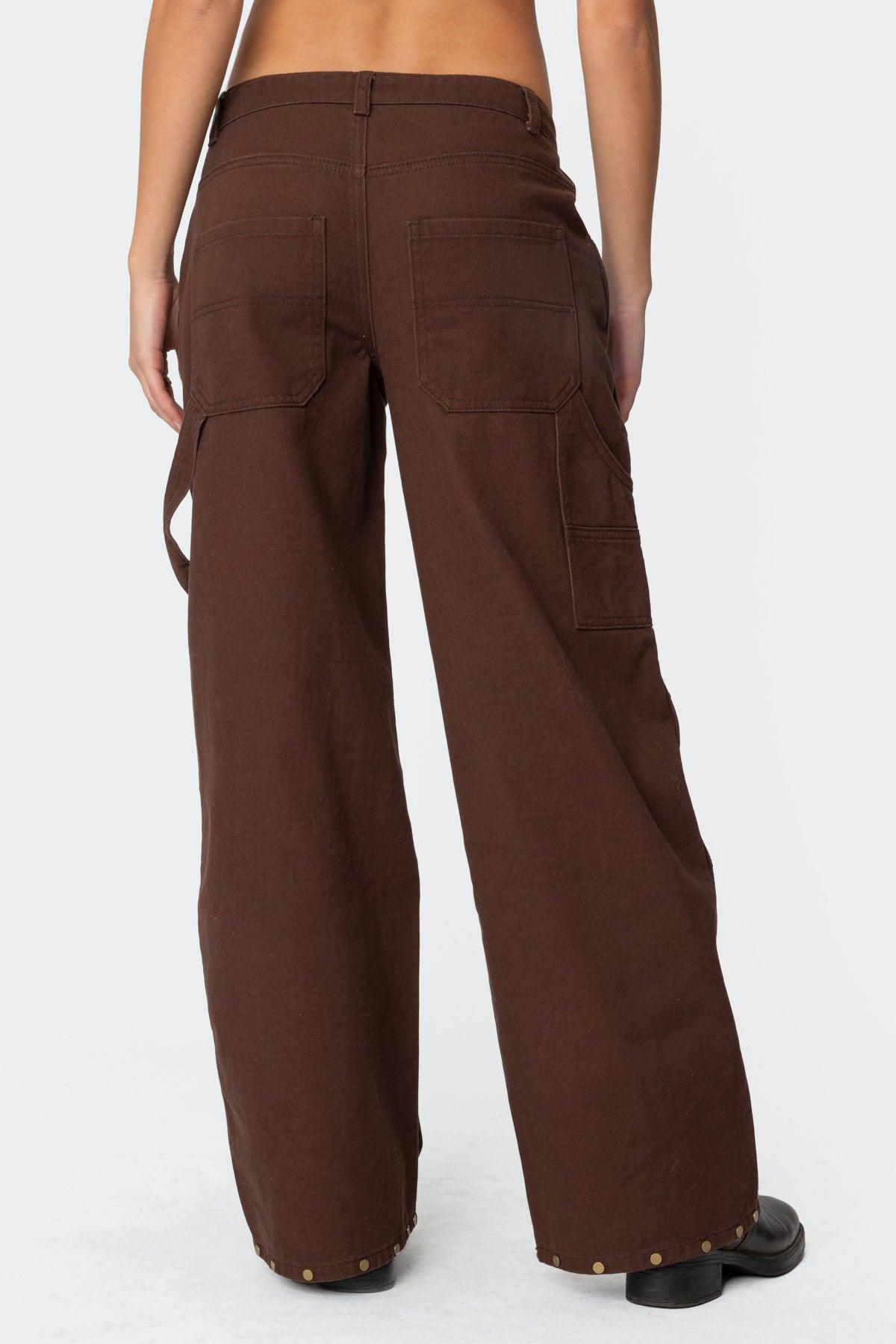 Studded Low Rise Carpenter Jeans Product Image