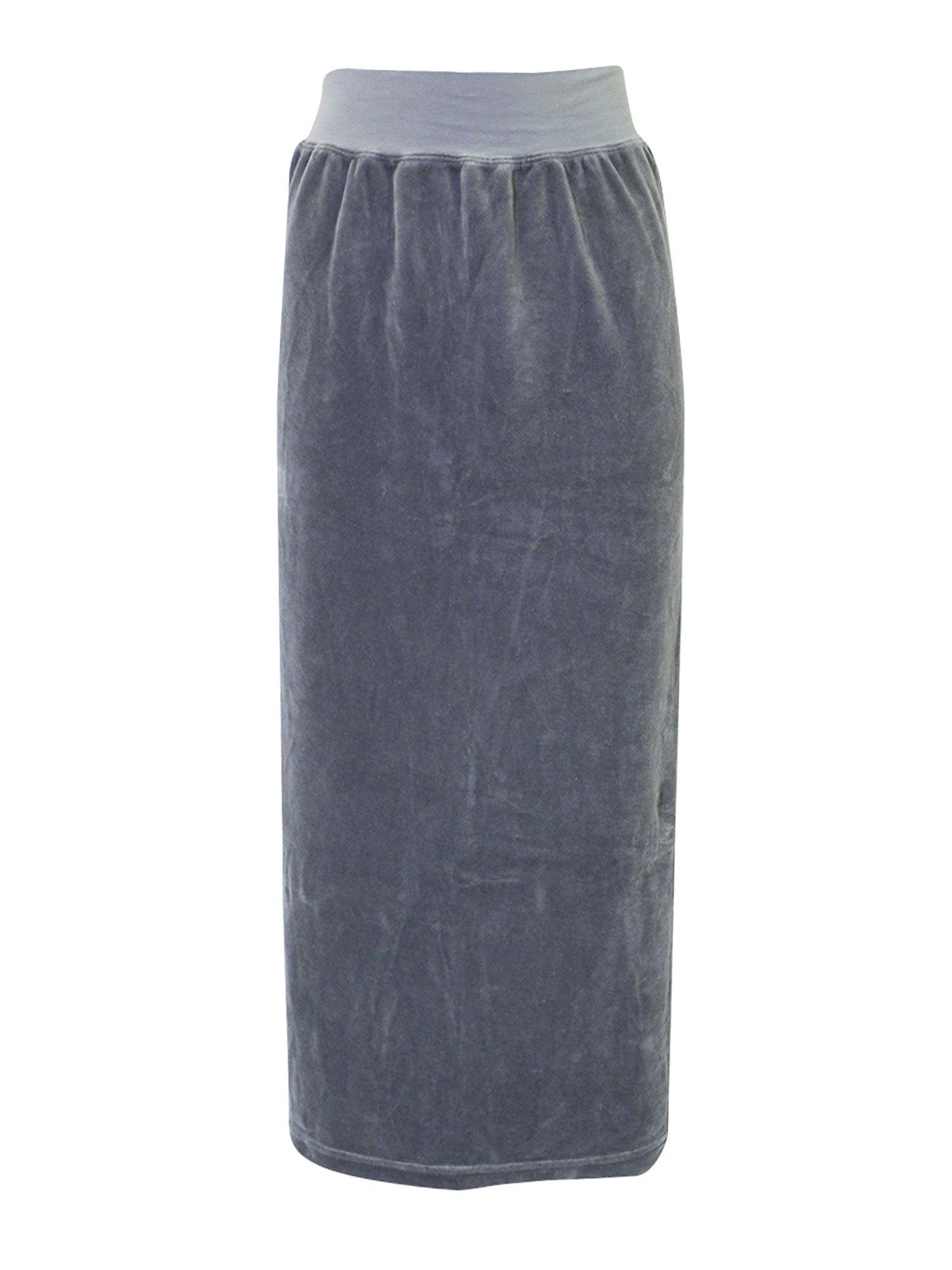 Hard Tail Velour Easy Fit Column Skirt (V-174) Product Image