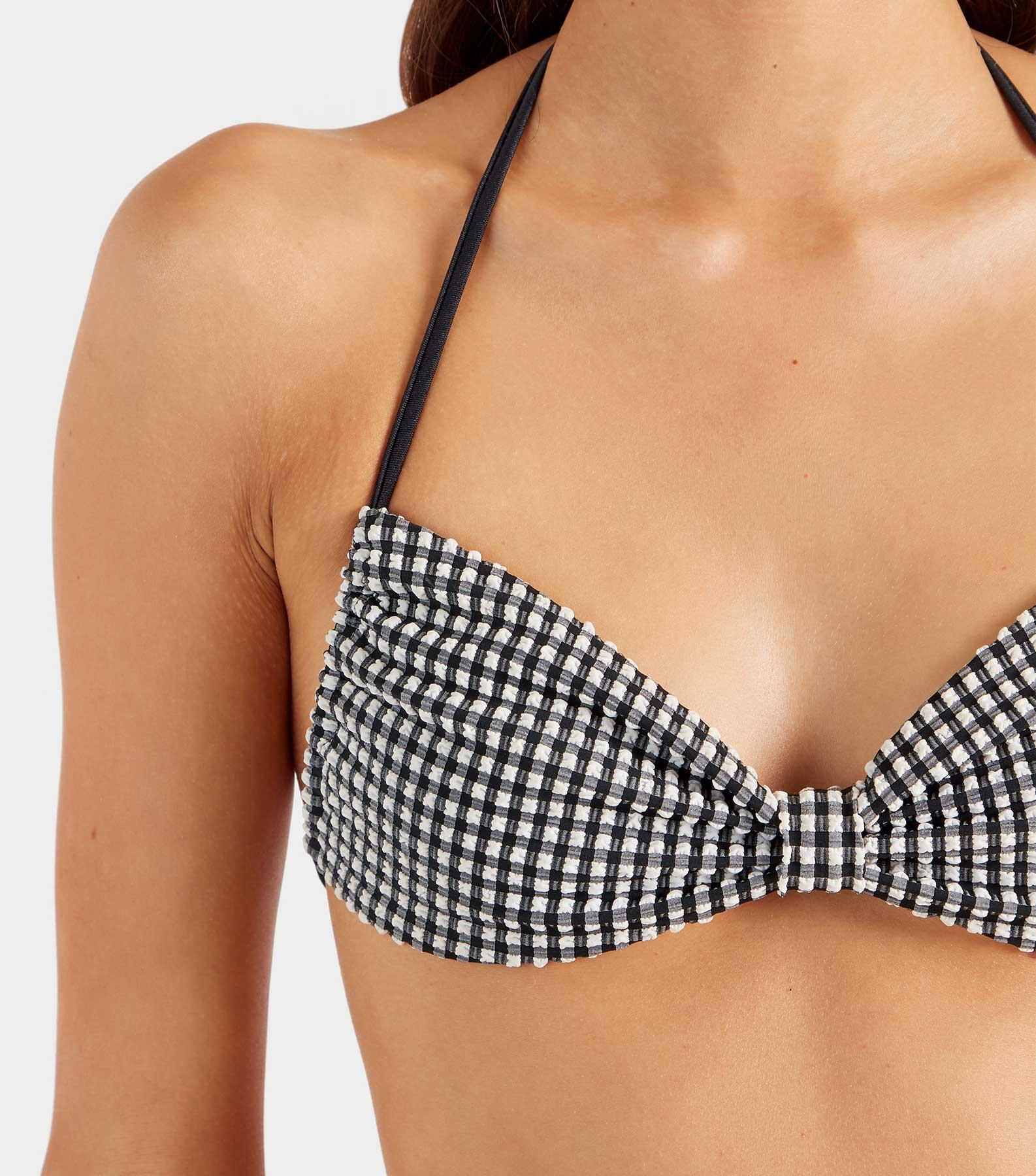 Kacey Bikini - Black Gingham Product Image