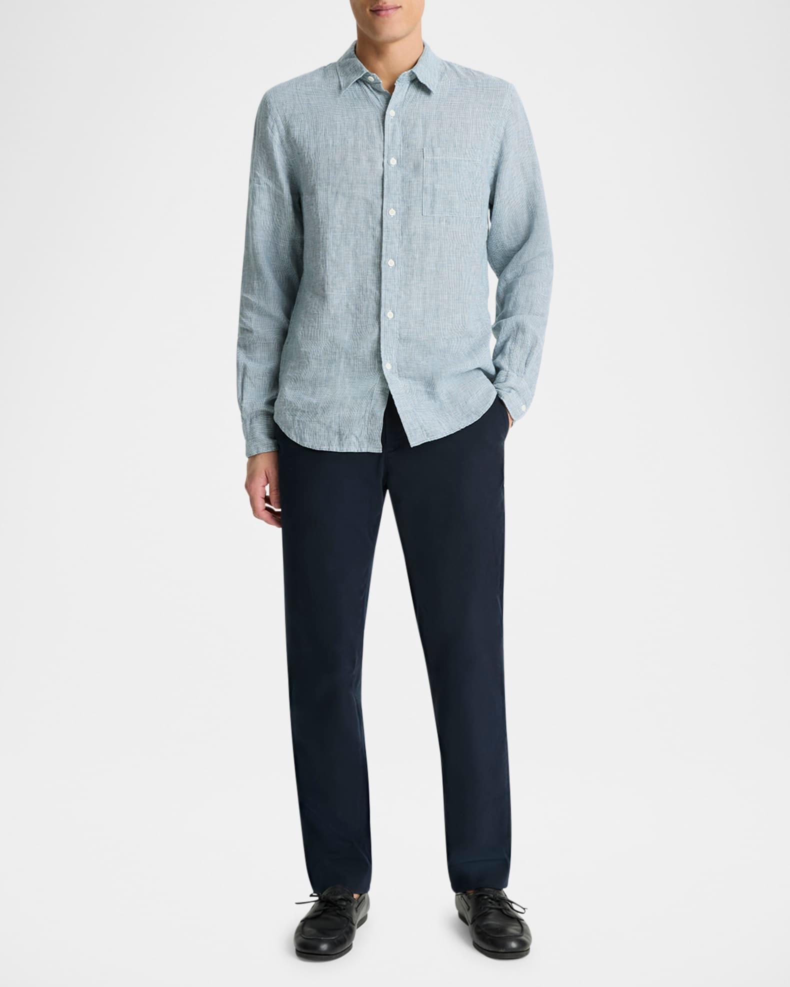 Men's Classic Micro-Houndstooth Sport Shirt Product Image