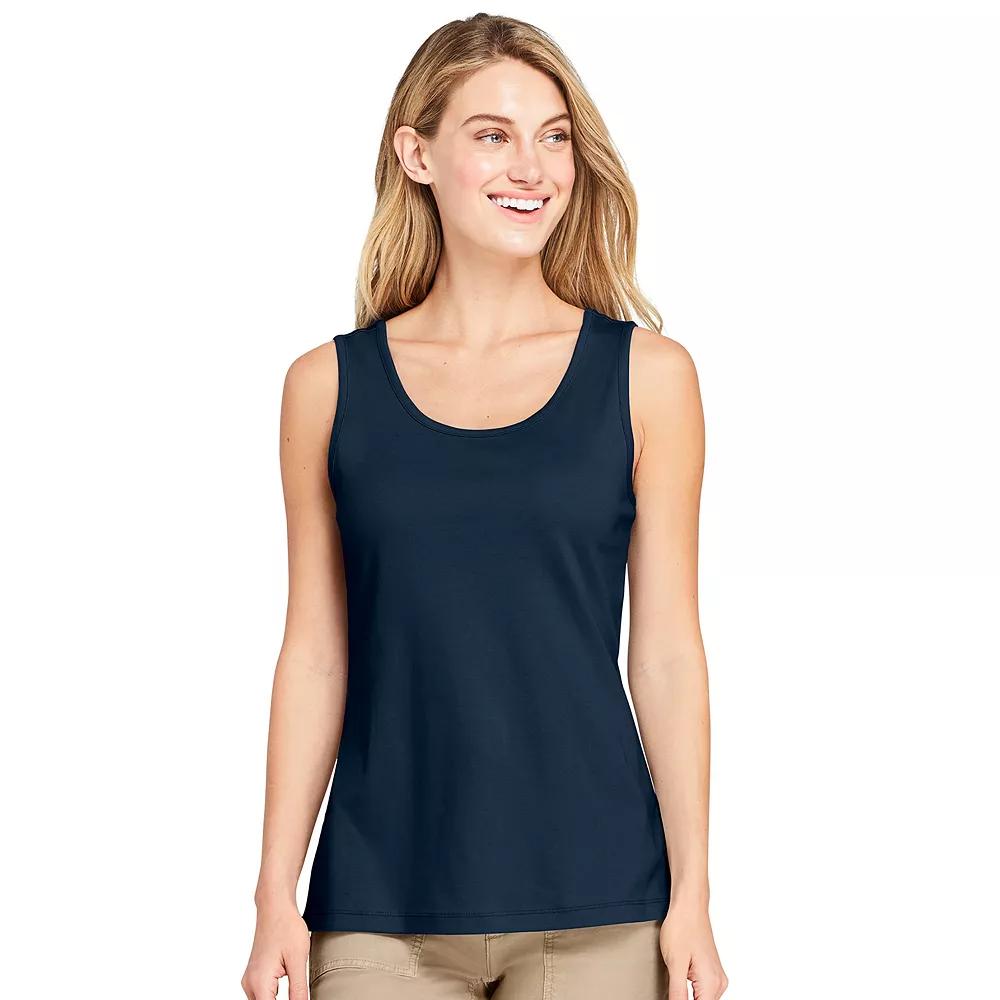 Women's Lands' End Cotton Tank Top,  Product Image