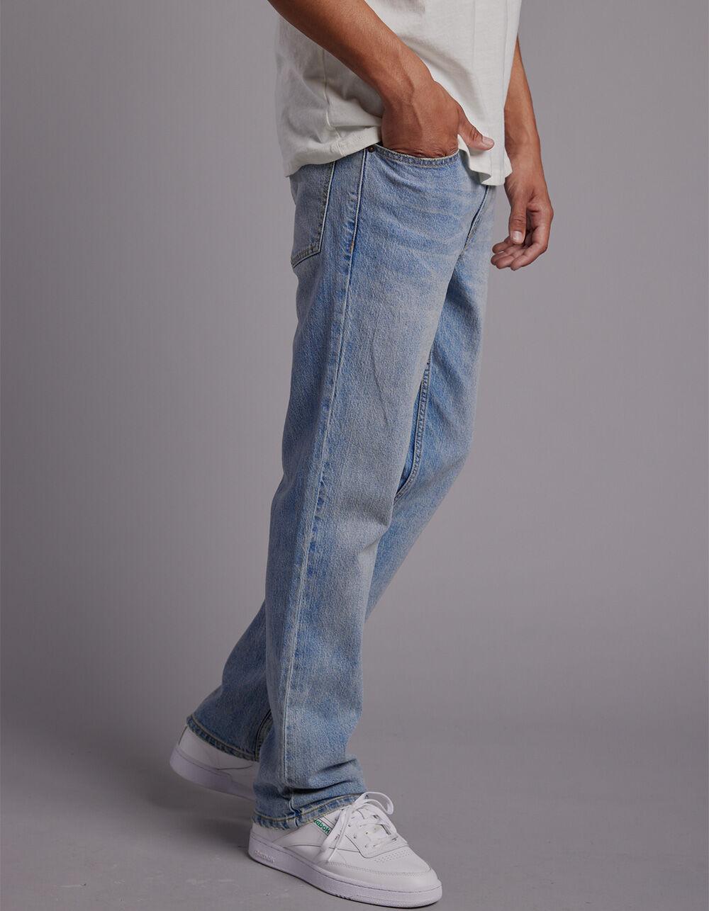 RSQ Mens Slim Straight Light Denim Jeans - LIGHT WASH Product Image