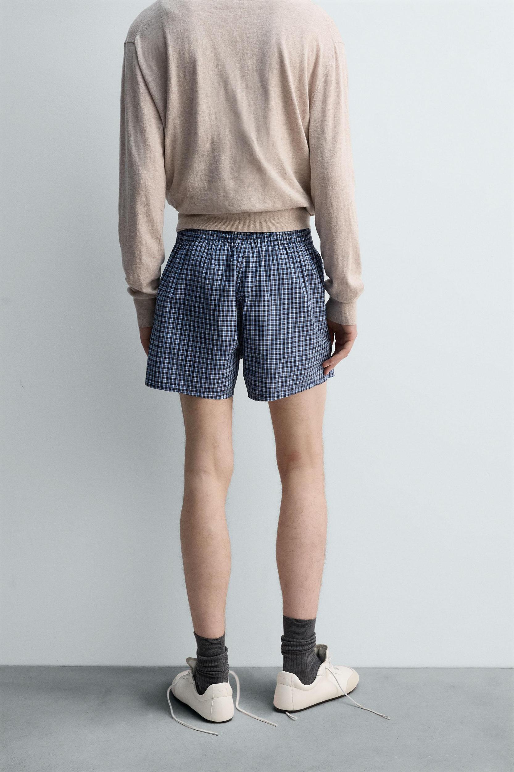 LIMITED EDITION CHECKERED POPLIN BOXERS Product Image