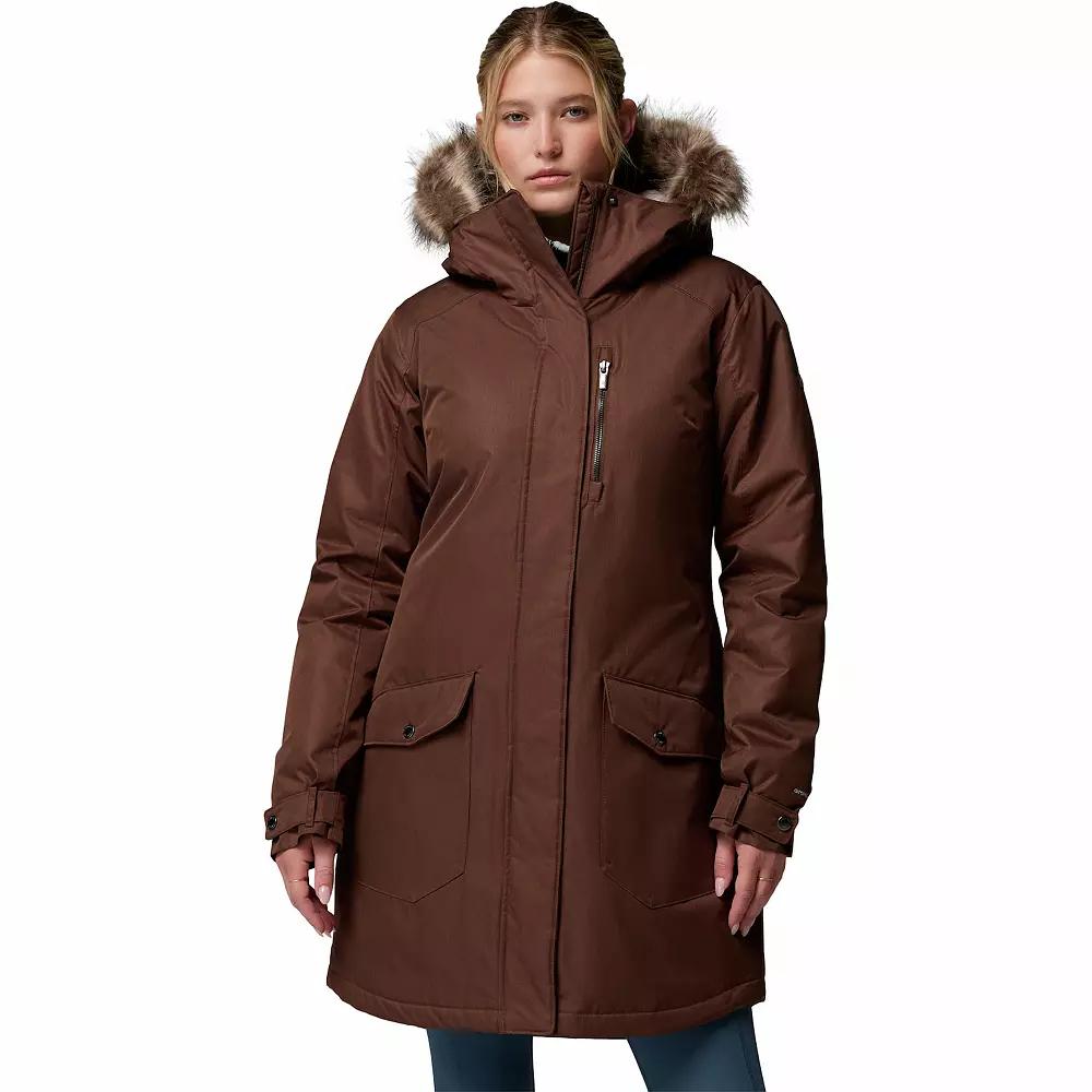 Women's Columbia Suttle Mountain Faux Fur Long Insulated Jacket,  Product Image