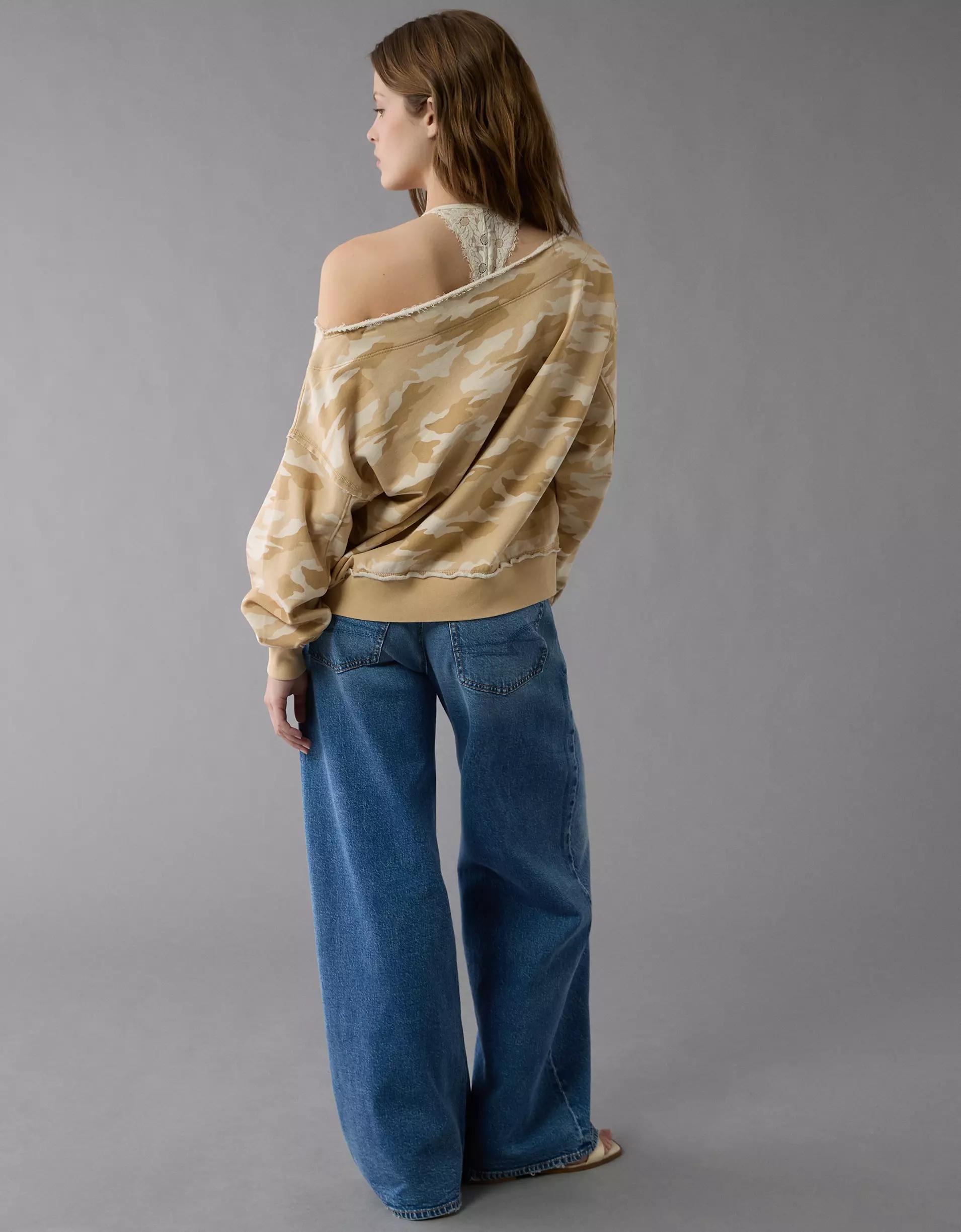 AE Off The Shoulder Sweatshirt Product Image