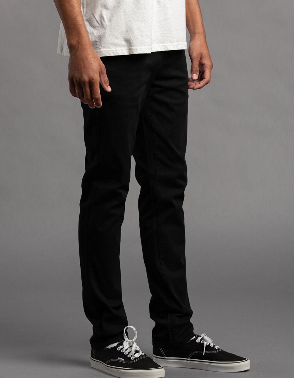 RSQ Mens Skinny Chino Pants - BLACK Product Image