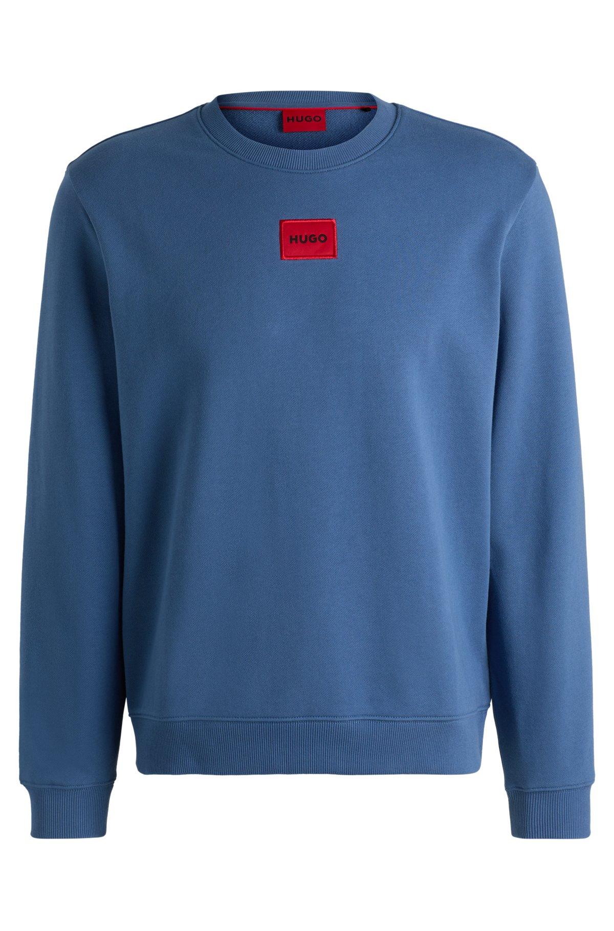Logo-label sweatshirt in cotton terry Product Image
