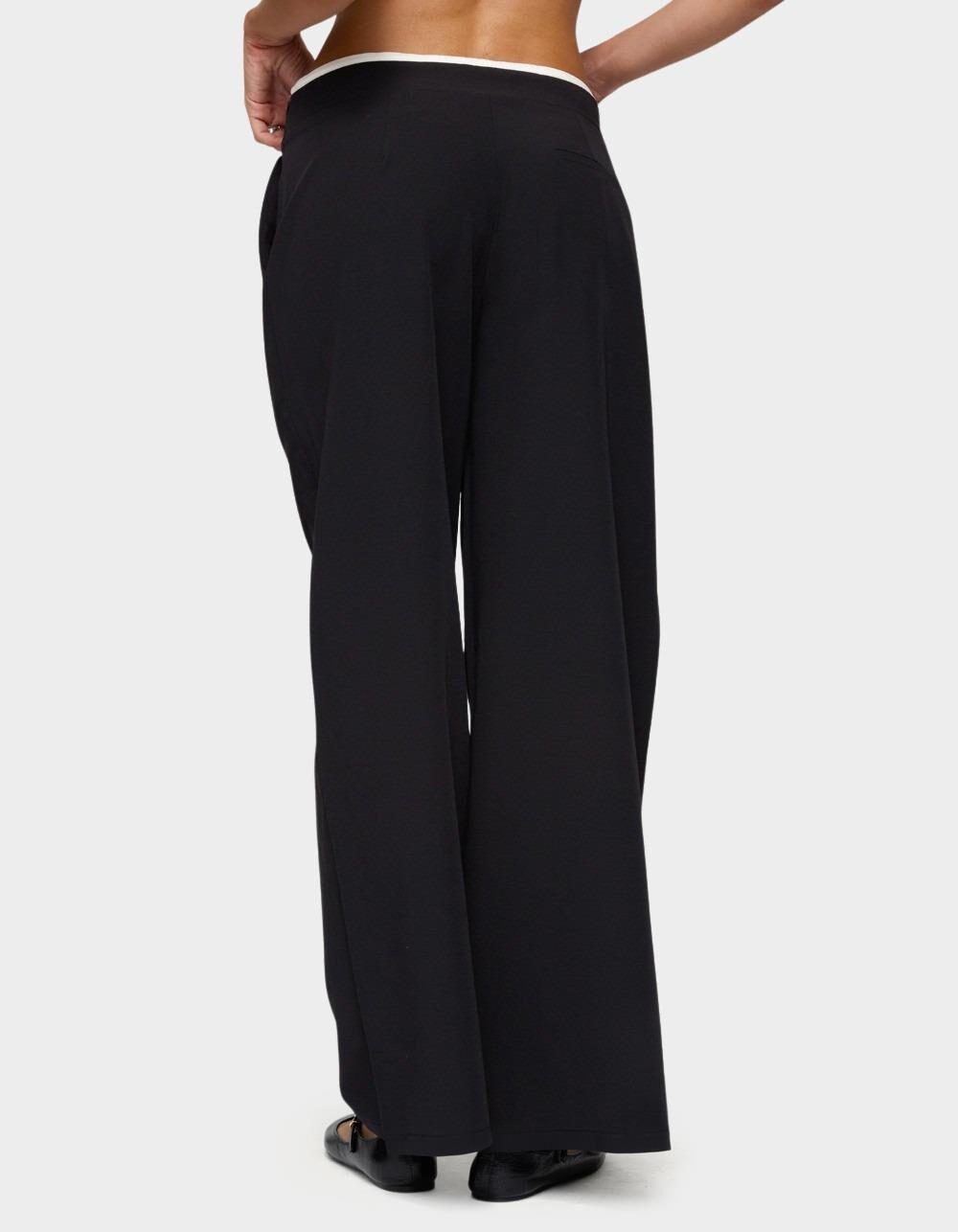 EDIKTED Peekaboo Drawstring Pants - BLACK Product Image