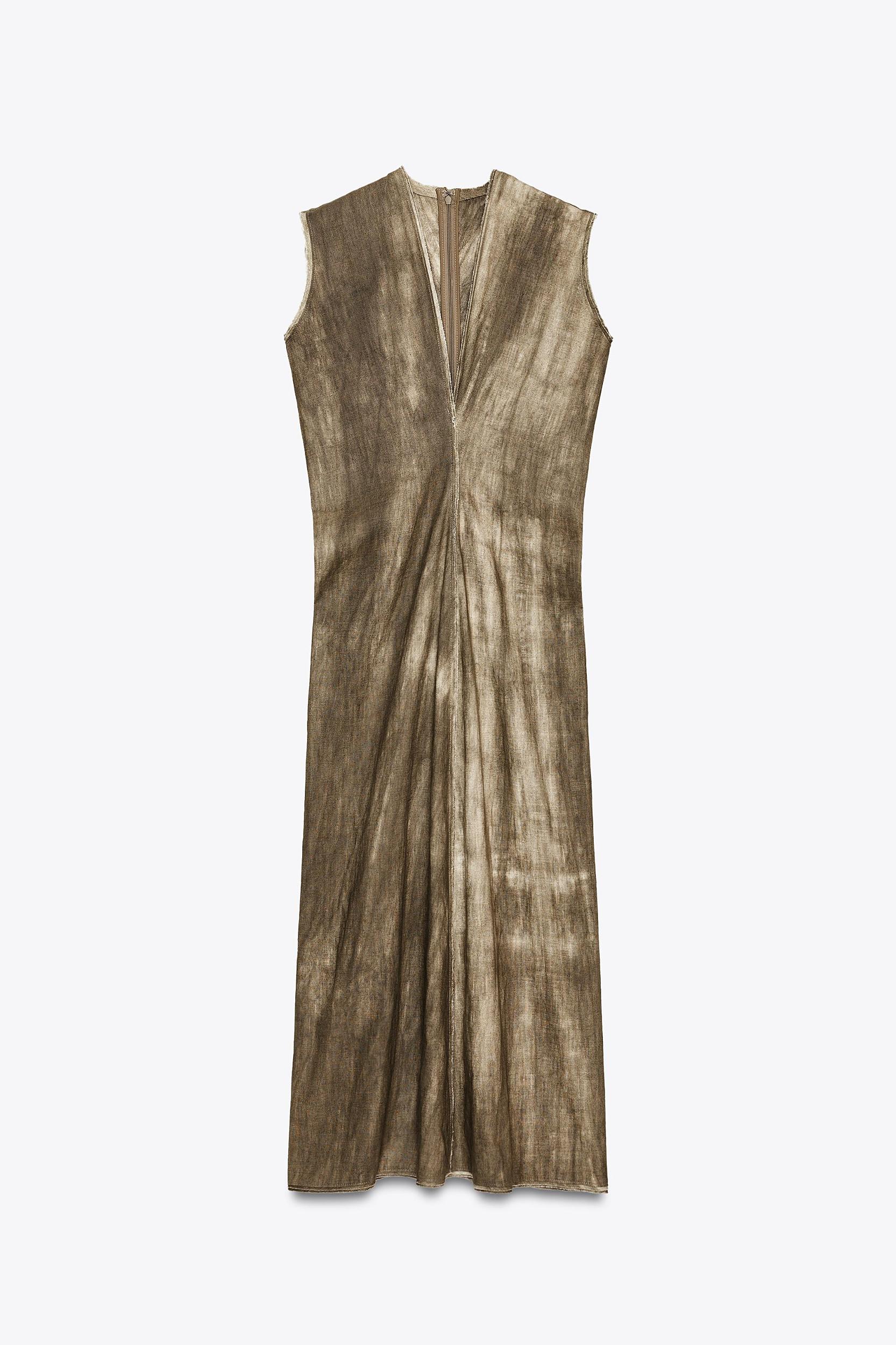 ZW COLLECTION RAMIE BLEND TIE-DYE DRESS Product Image