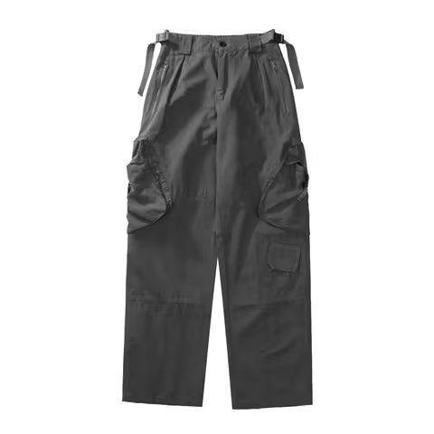 Sopula Men's Pleated Wide-Leg Big Pocket Performance Cargo Pants Product Image