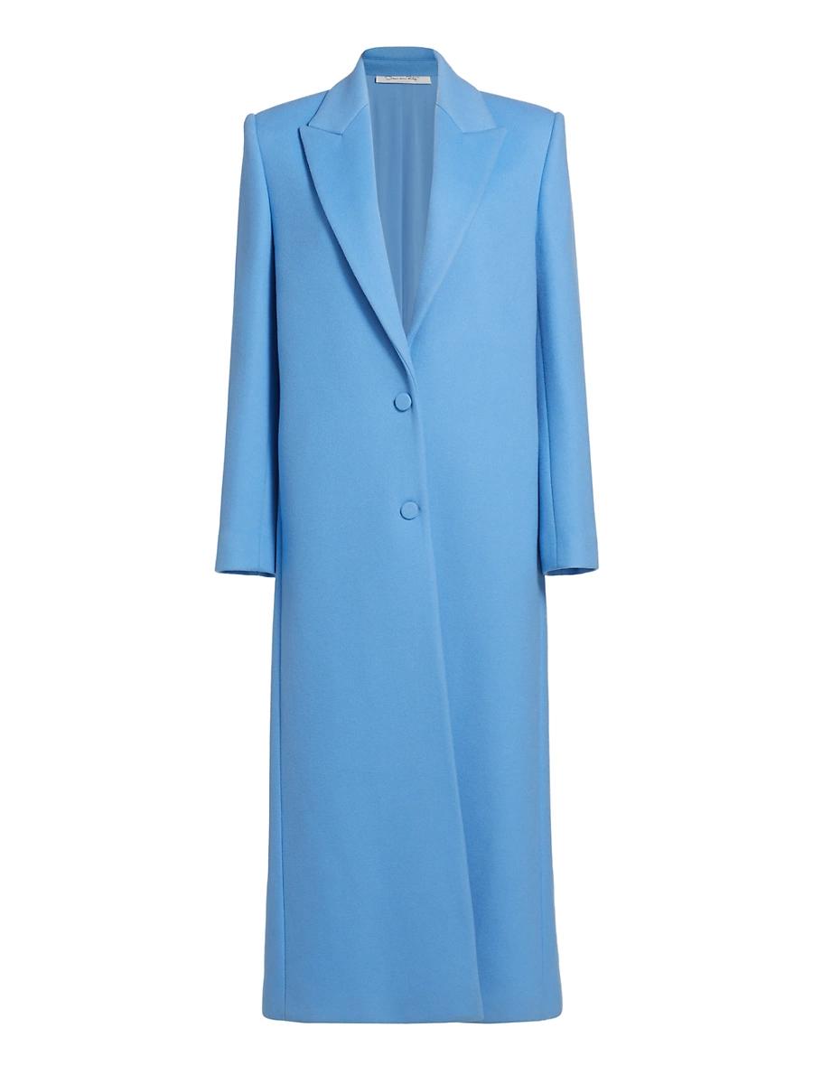 Womens Wool-Angora Blend Long Coat Product Image