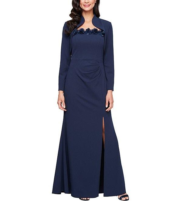 Alex Evenings Flower Bolero Jacket Dress Product Image