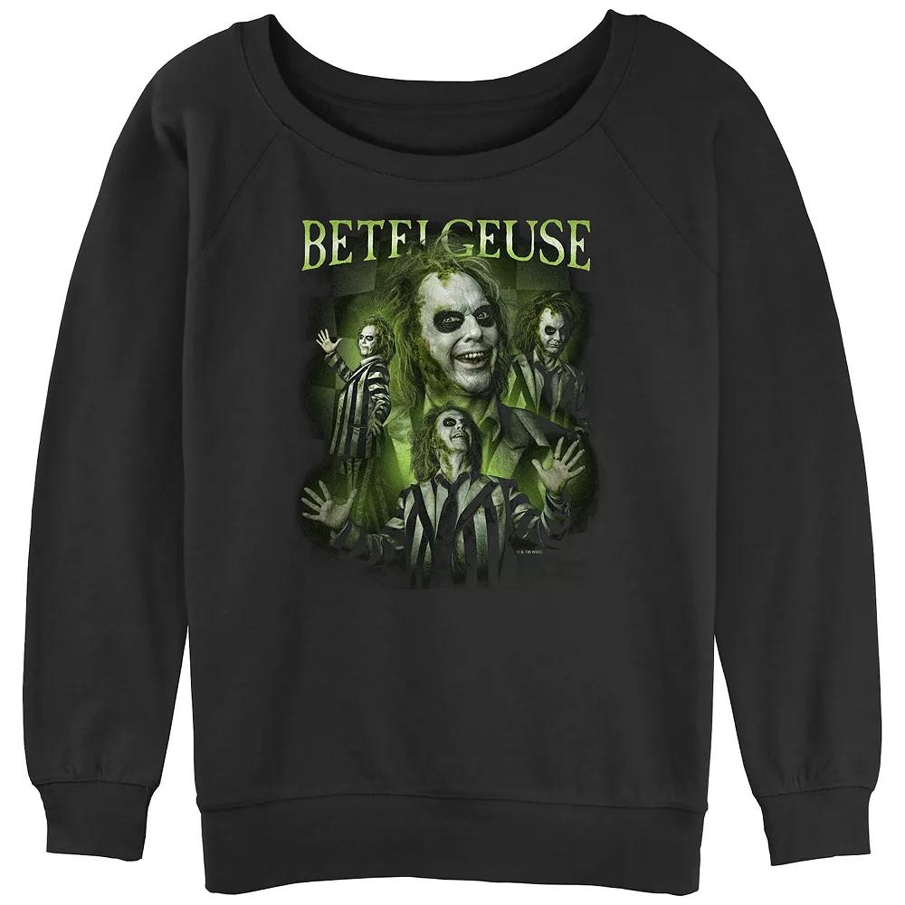 Juniors' Beetlejuice 2 Betelgeuse Collage Graphic Pullover, Girl's, Size: Small, Black Product Image