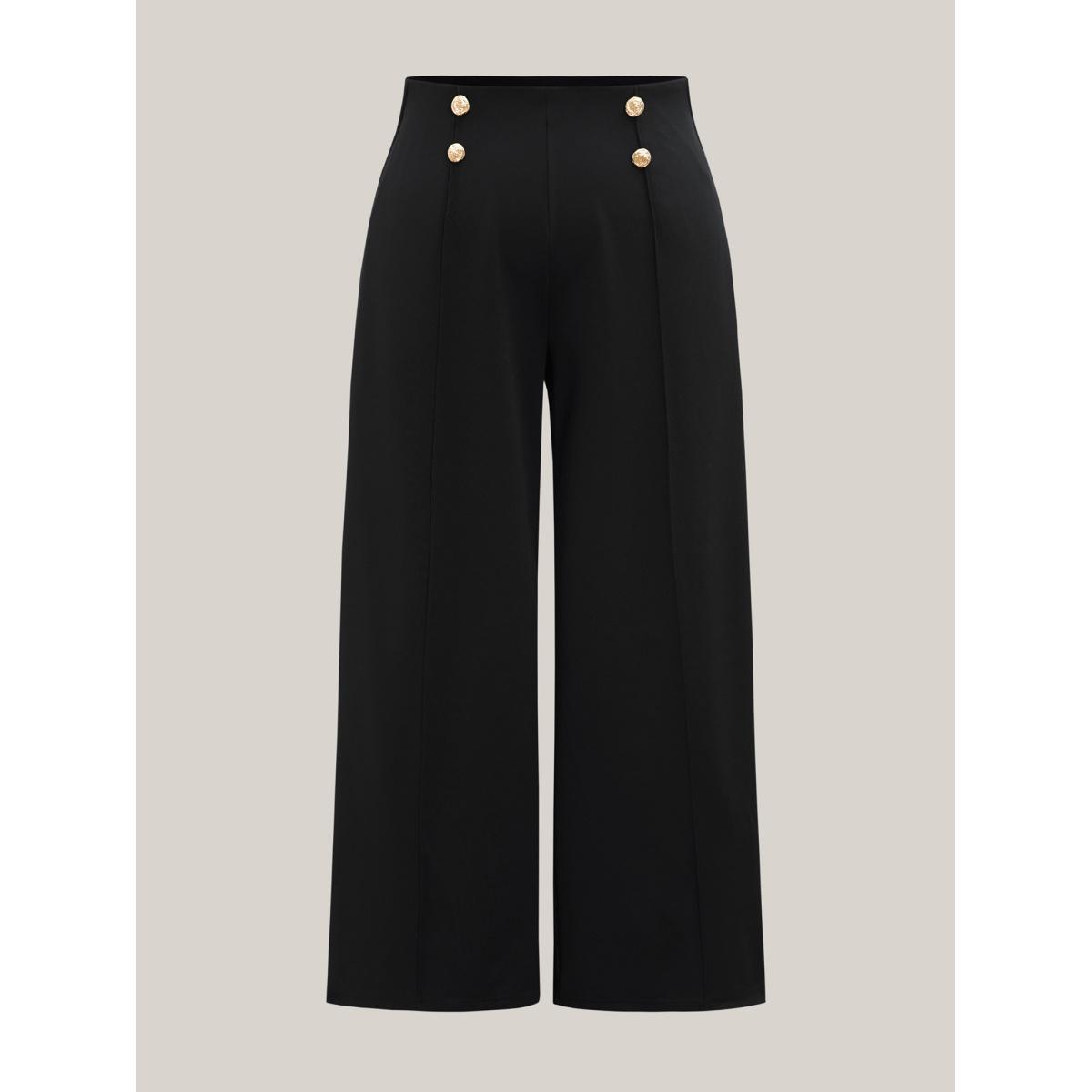 High-Rise Cotton Twill Pants Product Image