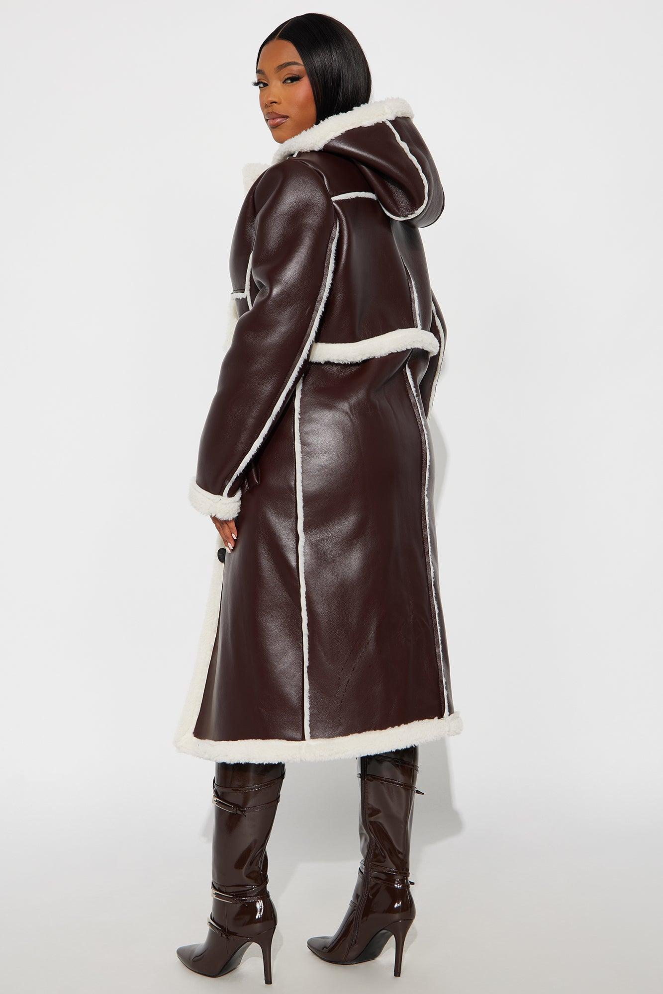 Better Than Your Next Convertible Trench Coat - Chocolate Female Product Image