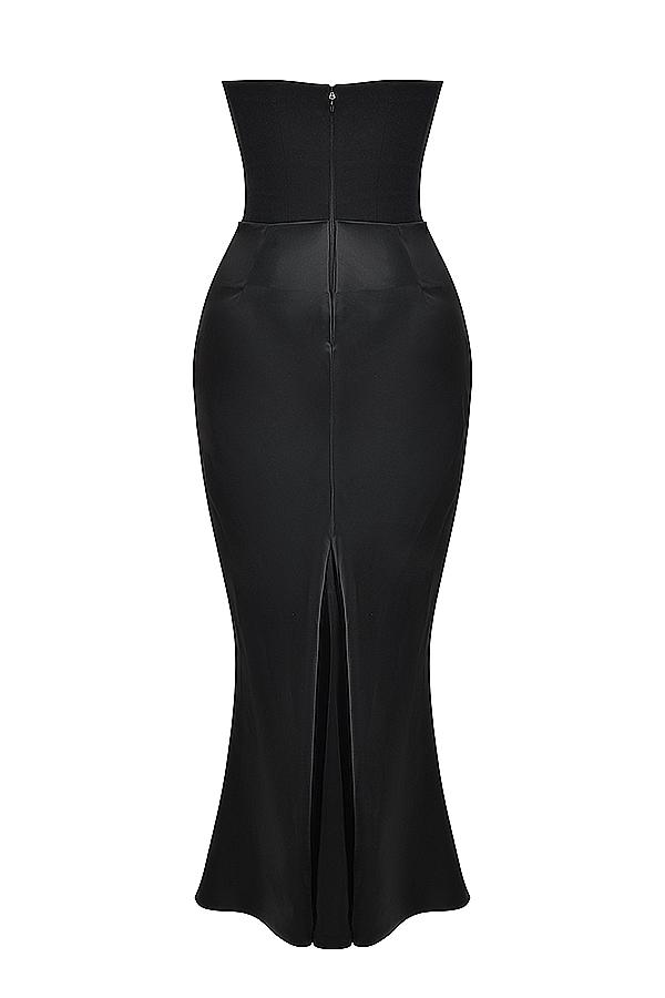 Persephone  black strapless corset dress Product Image