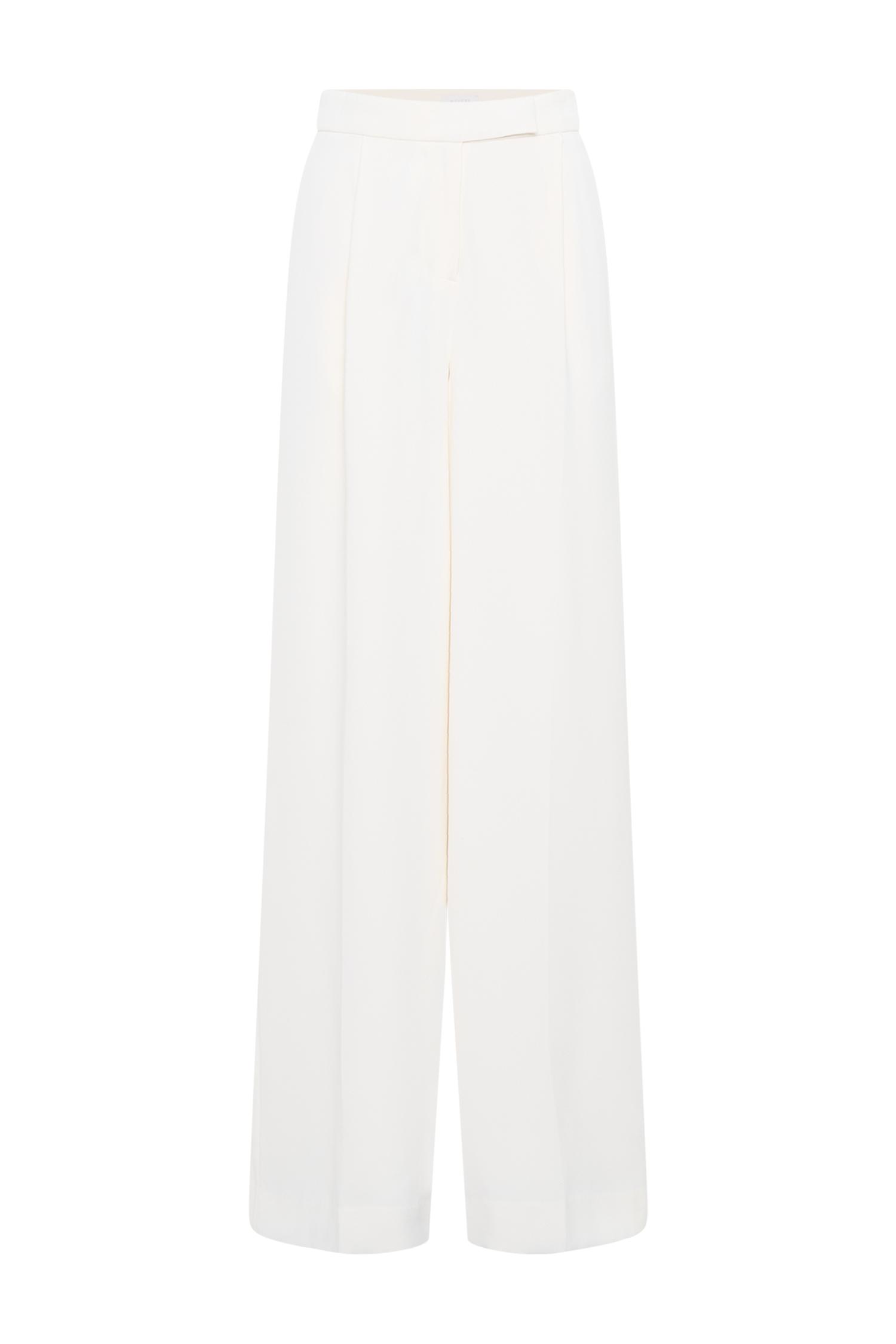 Faith Suiting Wide Leg Pant - Ivory Product Image