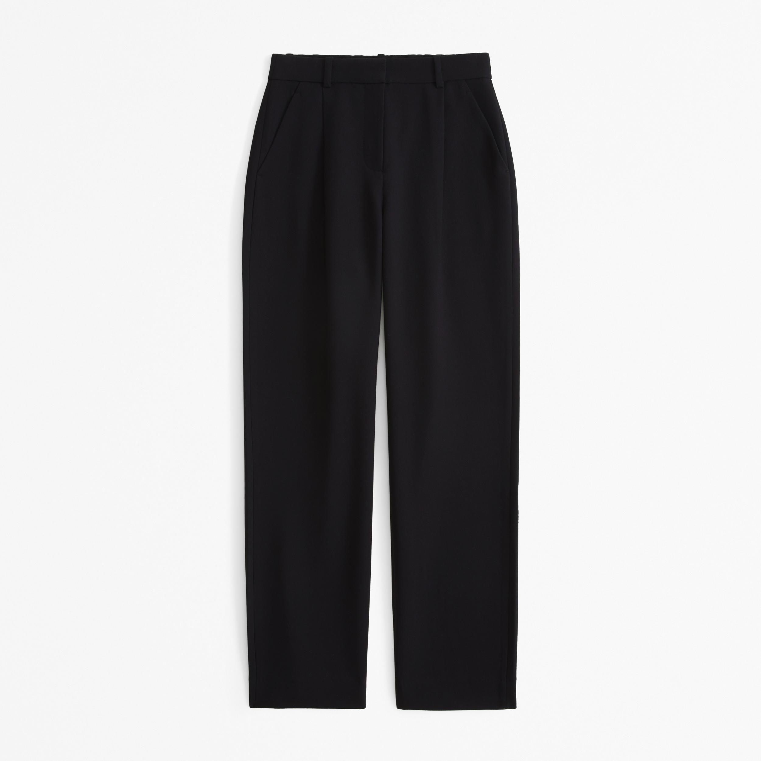 Curve Love A&F Quinn Tailored Straight Pant Product Image