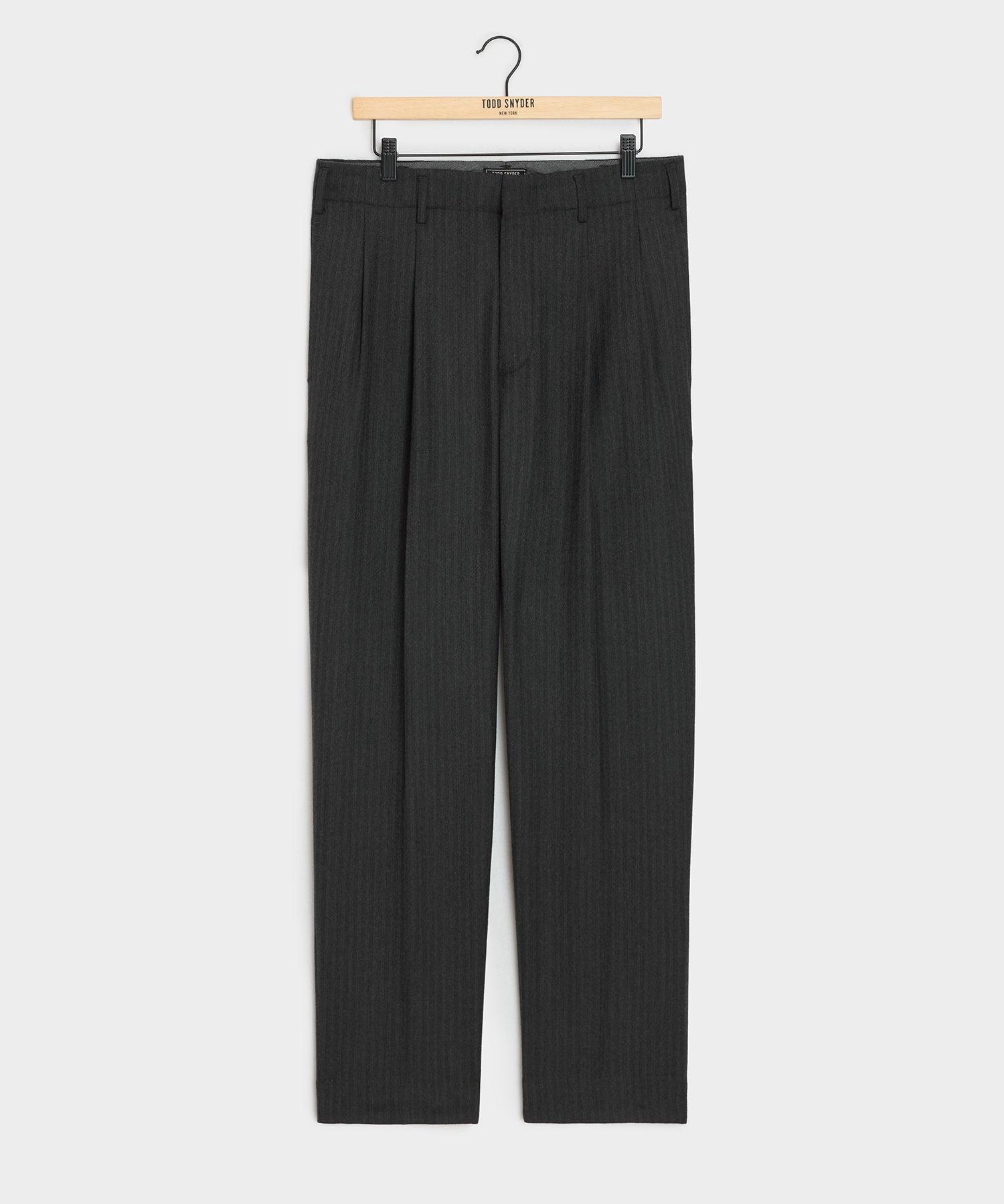 Italian Flannel Striped Hollywood Trouser Product Image