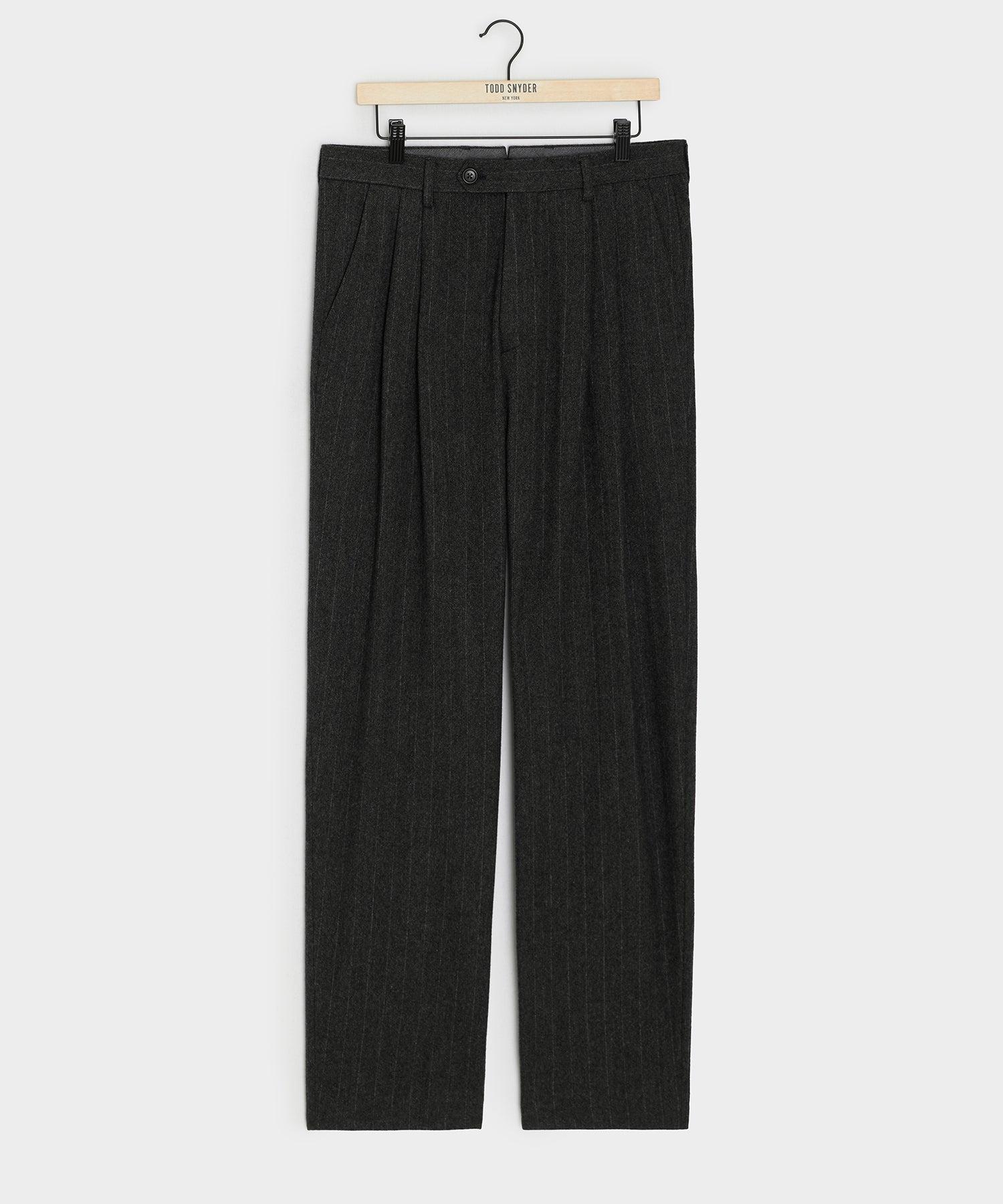 Italian Flannel Pinstripe Madison Suit Product Image