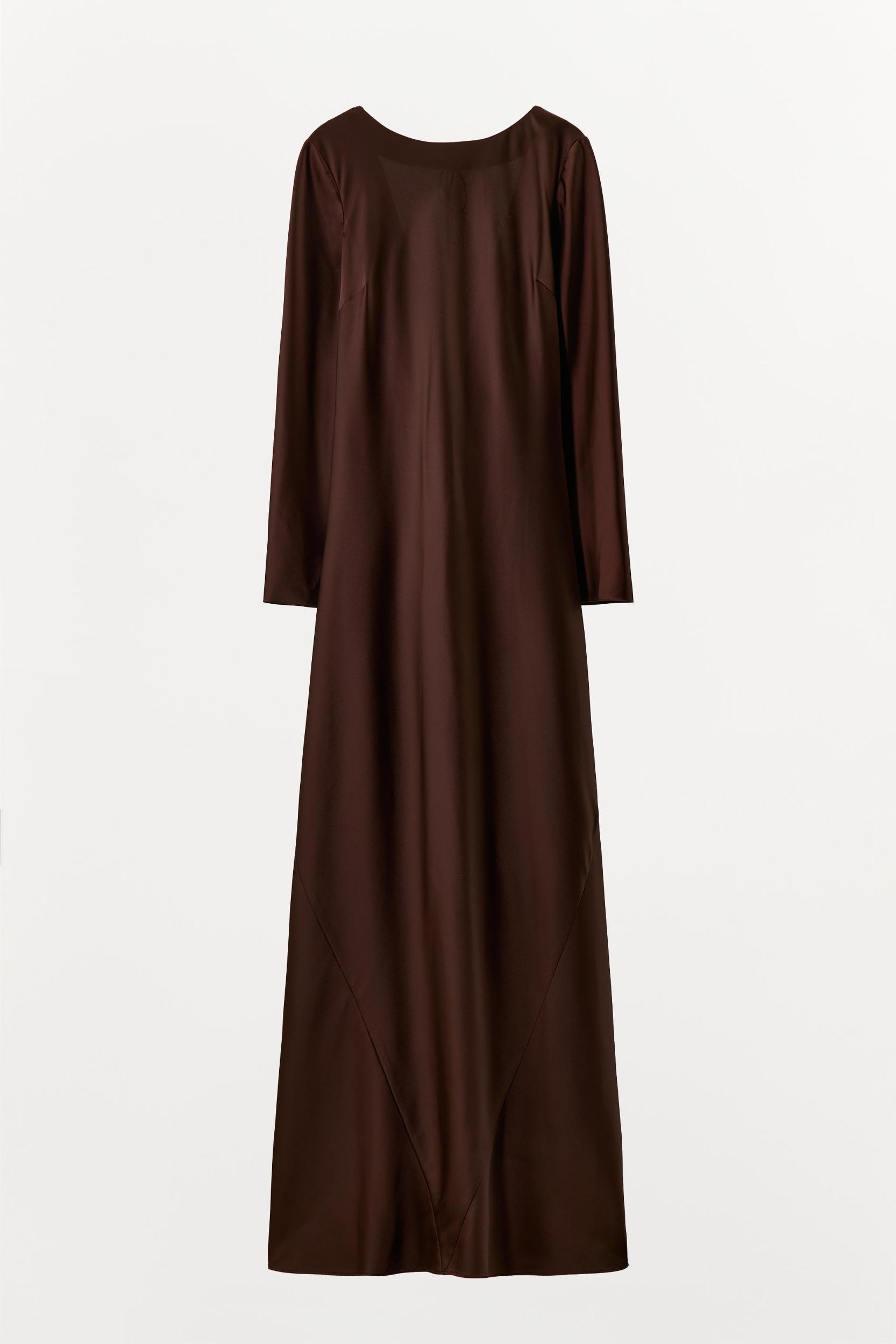 SATIN EFFECT MIDI DRESS Product Image