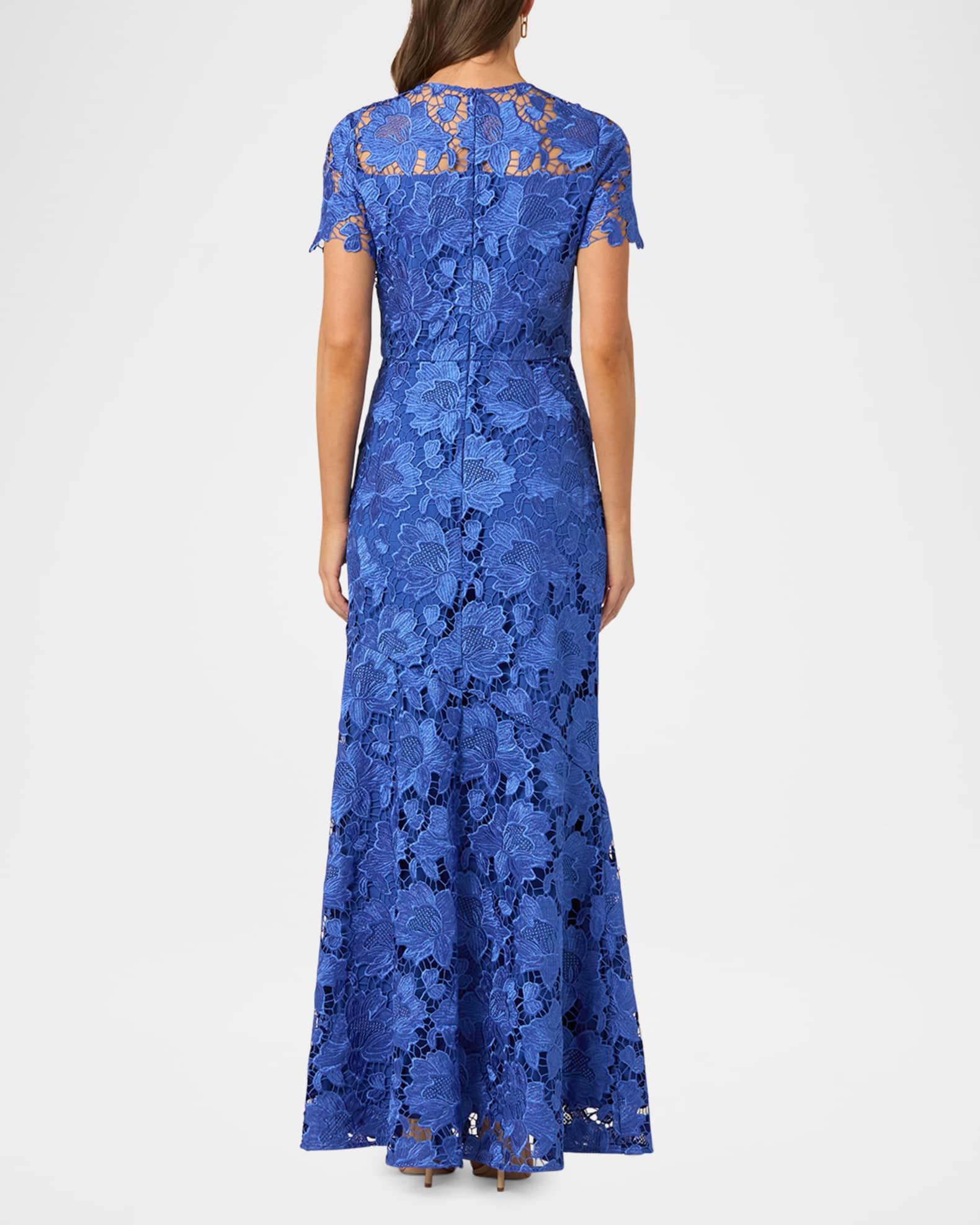 Elie A-Line Floral Lace Gown Product Image