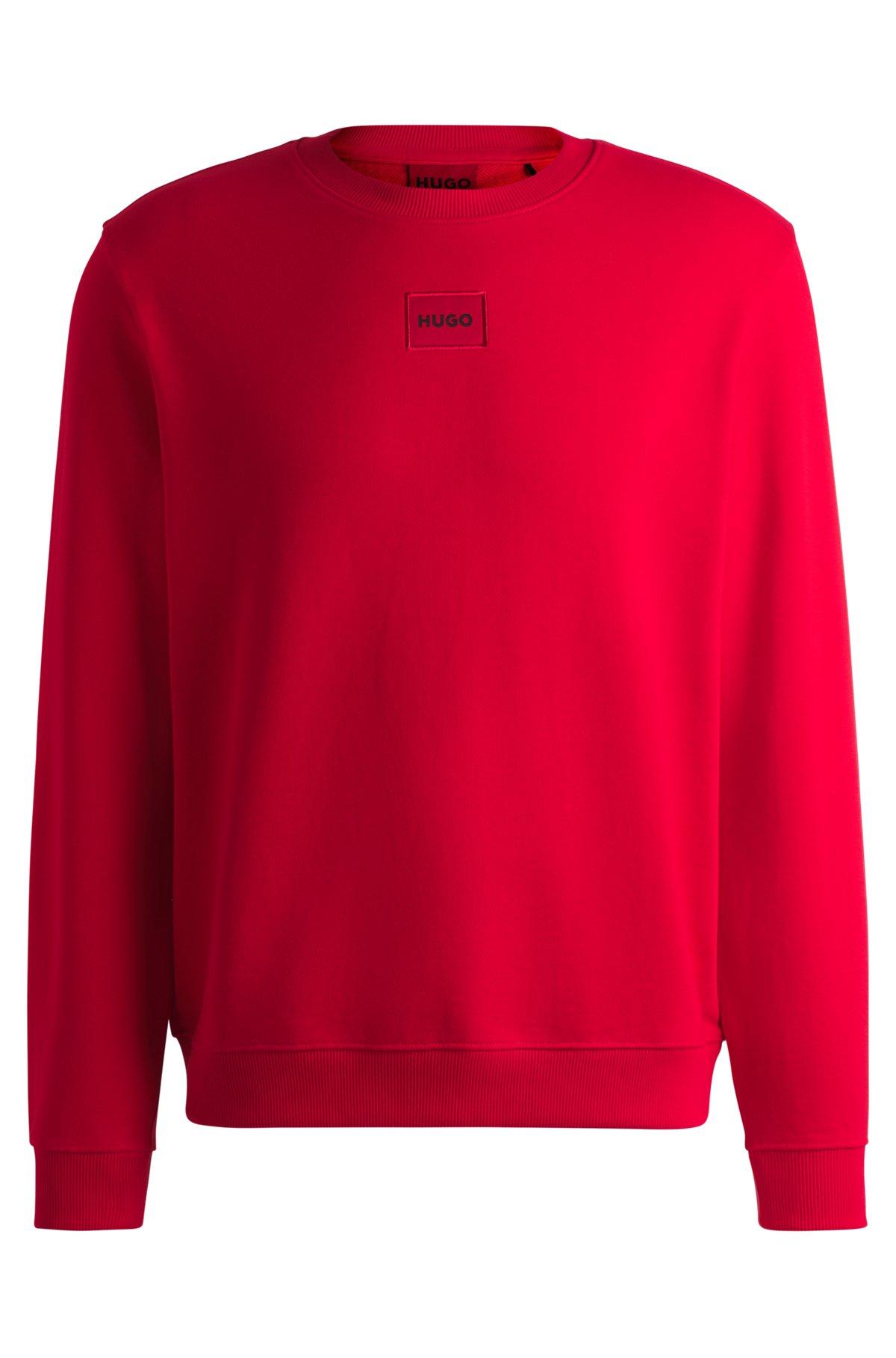 Logo-label sweatshirt in cotton terry Product Image