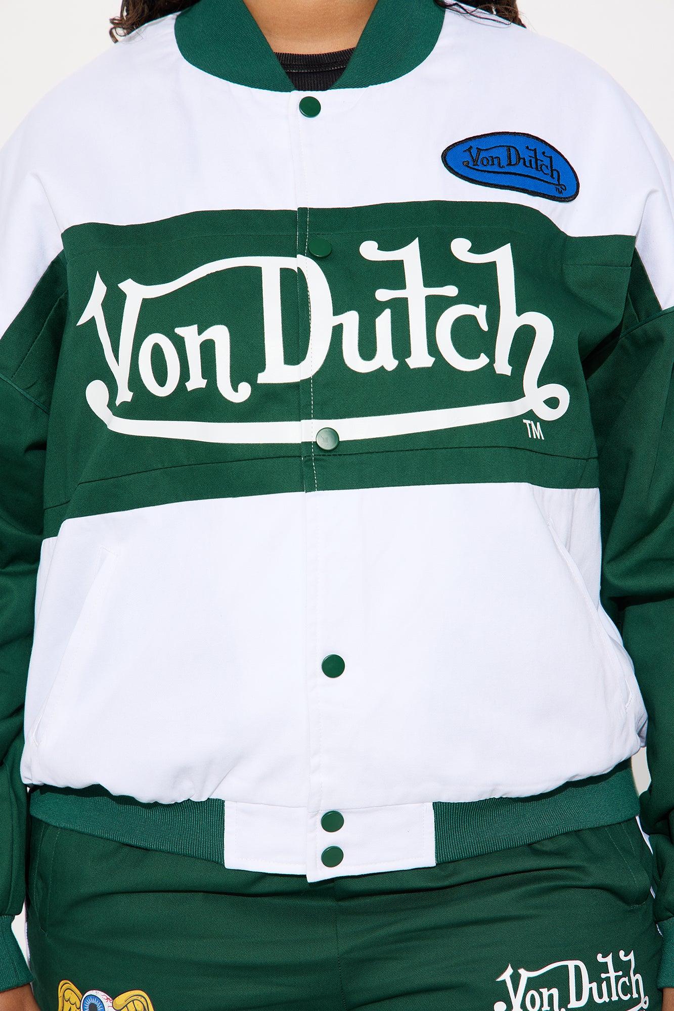 Von Dutch Bomber Jacket - Hunter Green Product Image