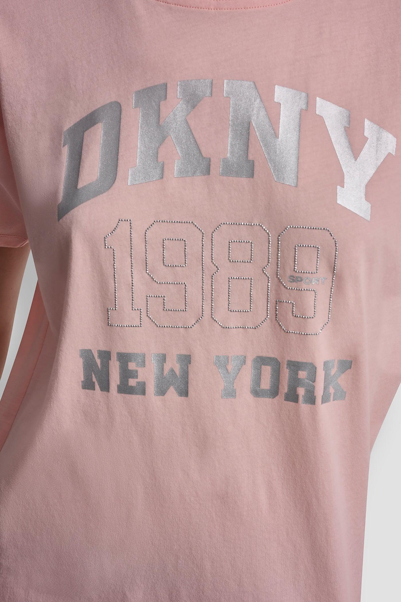 DKNY NY 1989 LOGO RHINESTUD LOGO TEE Product Image