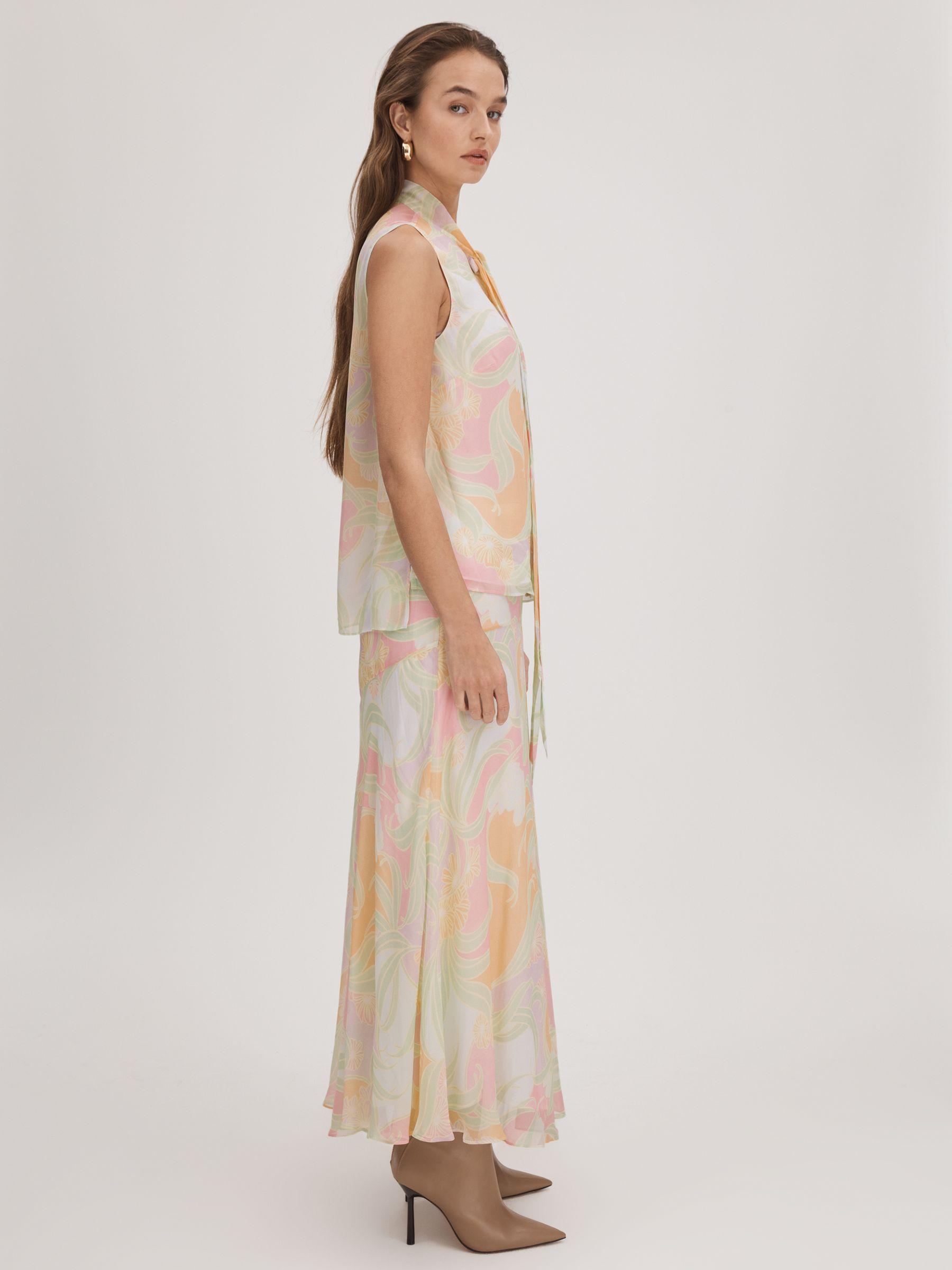 Florere Printed Midi Skirt in Multi Product Image