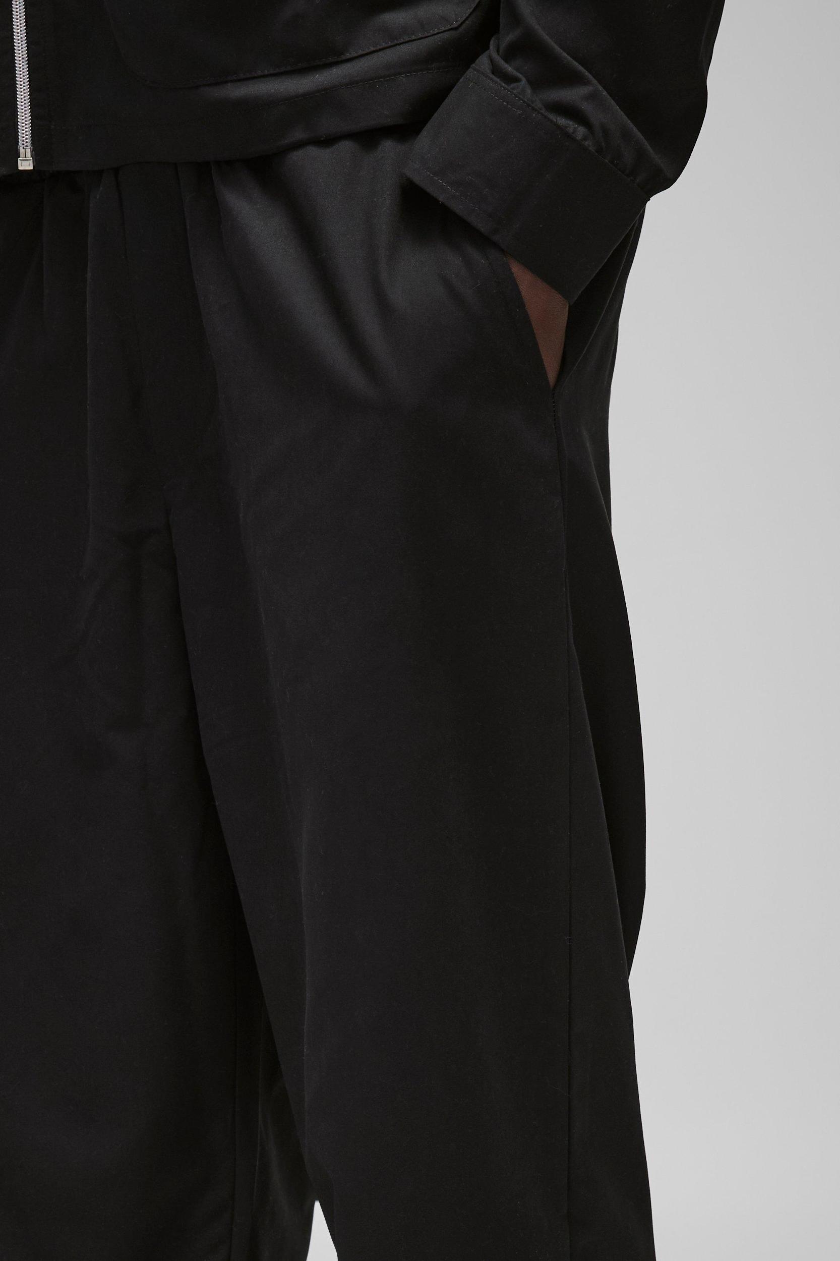 Straight Leg Elasticated Waist Nylon Pants | boohooMAN USA Product Image