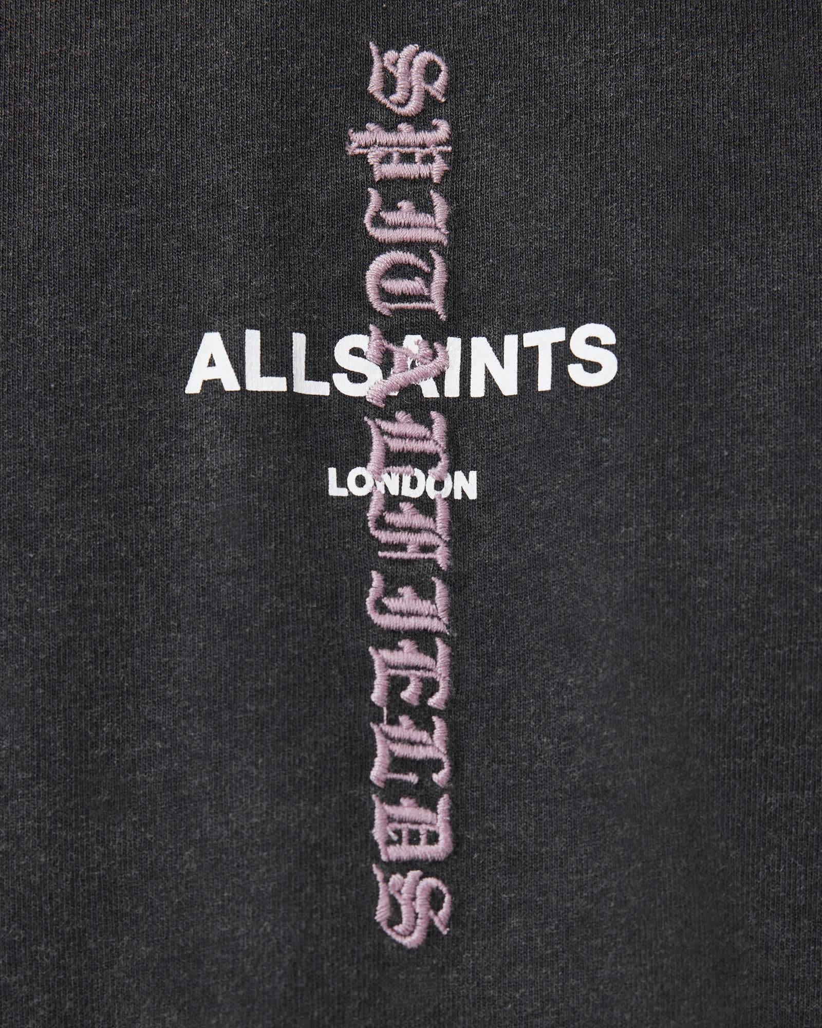 Knox Short Sleeve Faded T-Shirt Washed Black | ALLSAINTS US Product Image