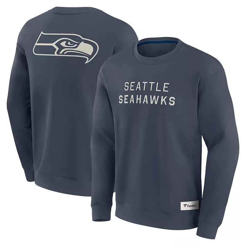 Men's Fanatics Navy Houston Texans Elements Future Ground Lettering Pullover Sweatshirt,  Product Image