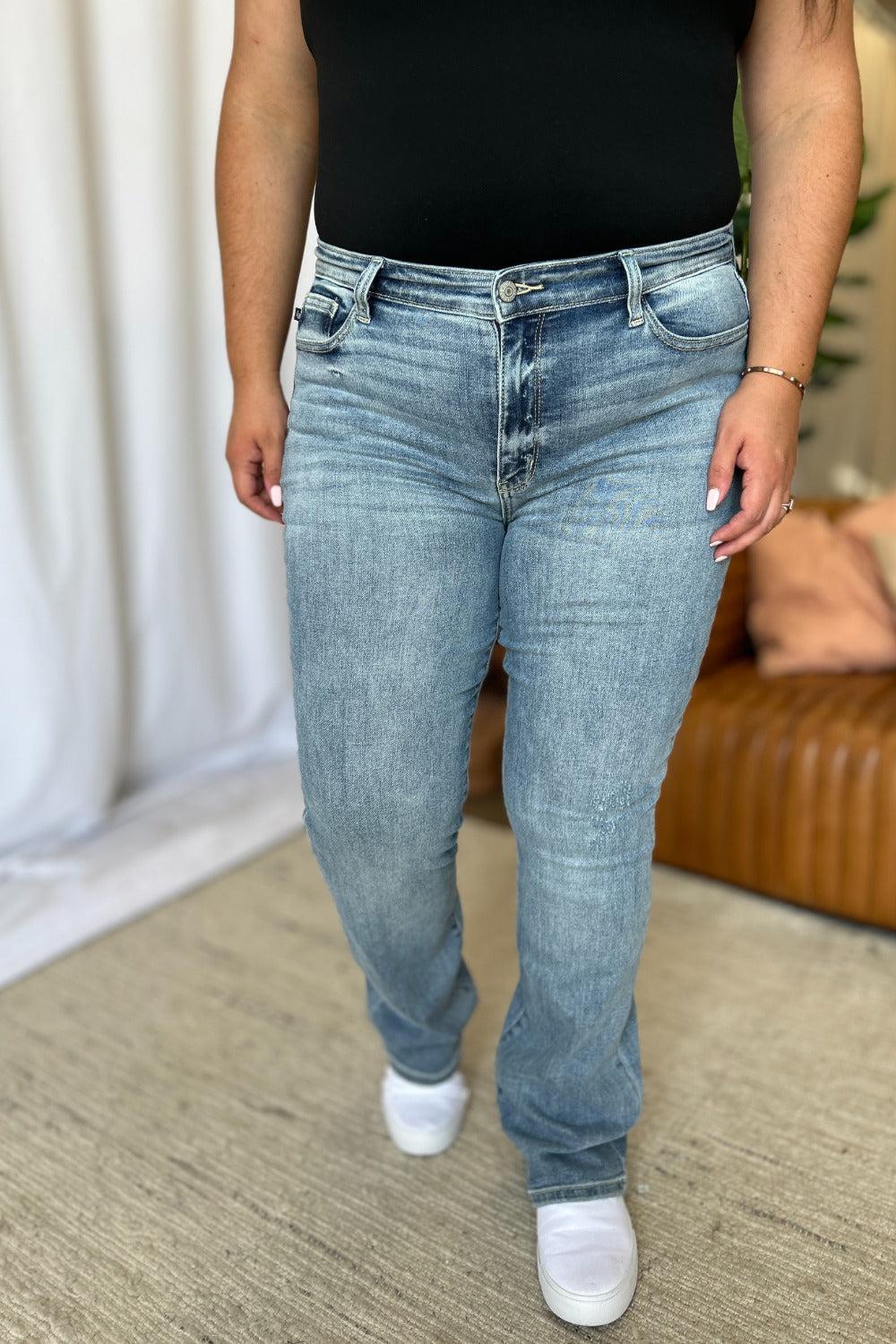 Renae Mid-Rise Nondistressed Bootcut Judy Blue Jeans - ONLINE EXCLUSIVE! Product Image