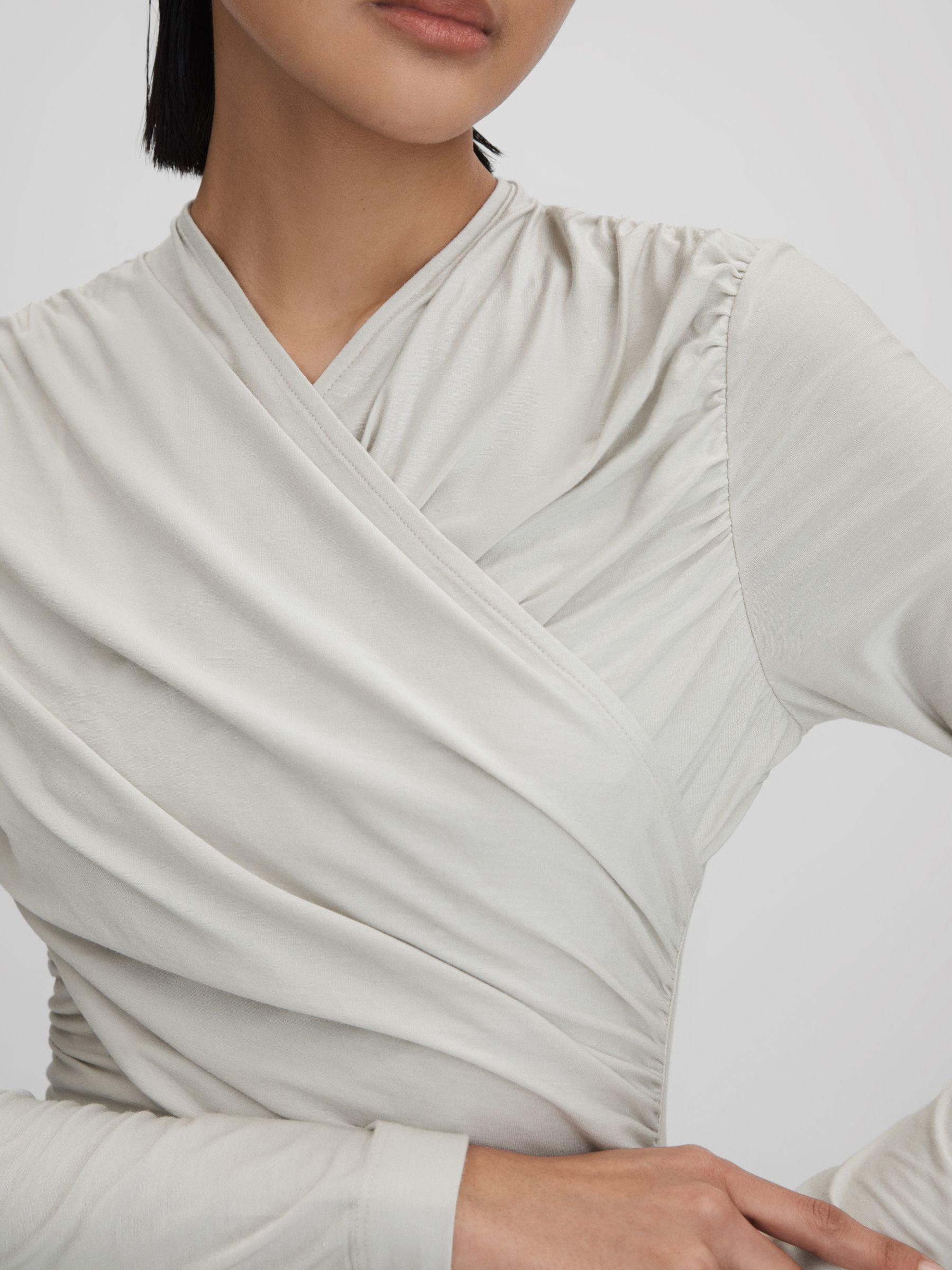Wrap Front Top in Mint Product Image