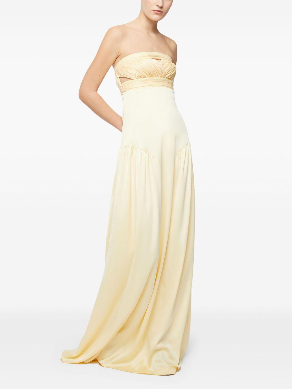 draped-detailed maxi dress Product Image