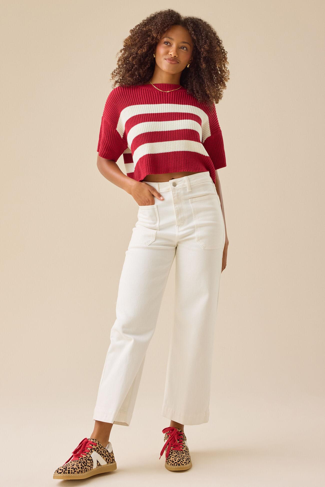 Ricki Striped Boxy Sweater Product Image