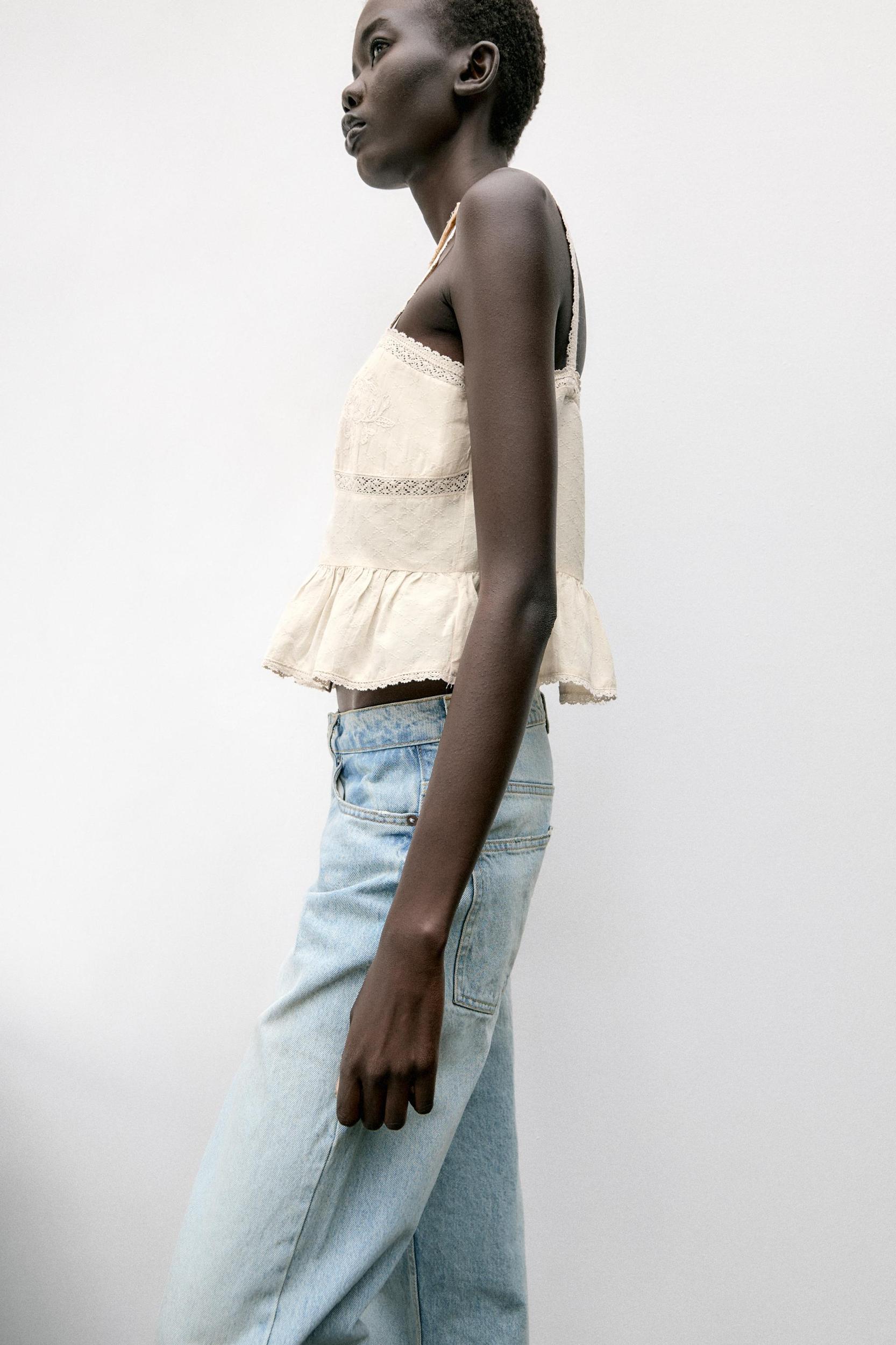 EMBROIDERED LACE TOP Product Image